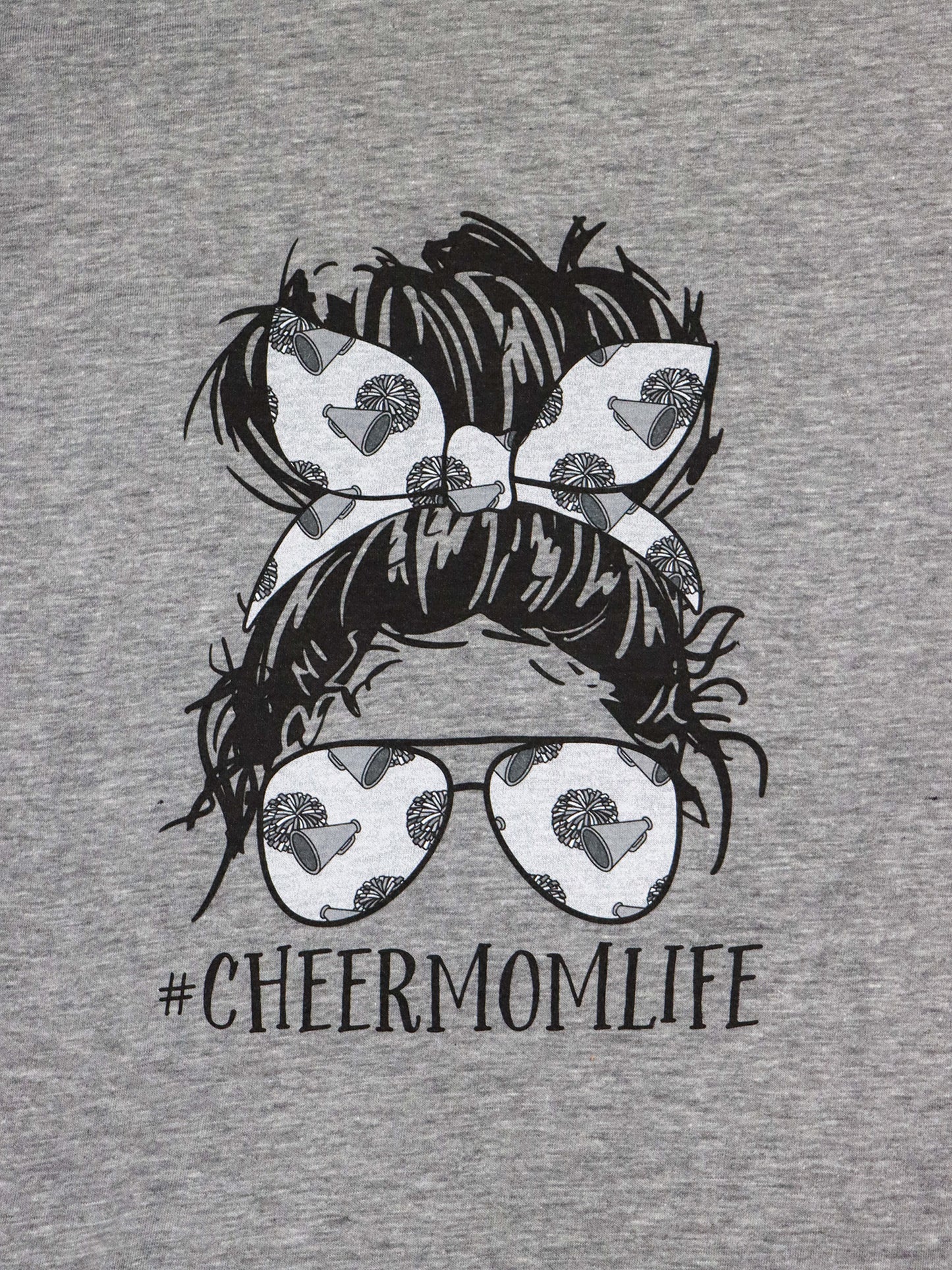 Cheer Mom Life- Short Sleeve Tee- Athletic Heather