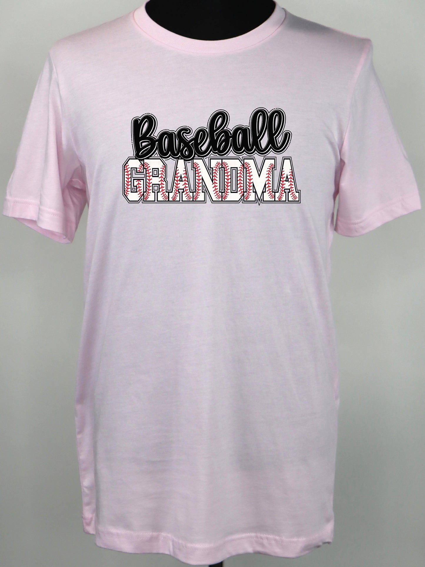 Baseball Grandma Baseball Letters TEE- Multiple Colors