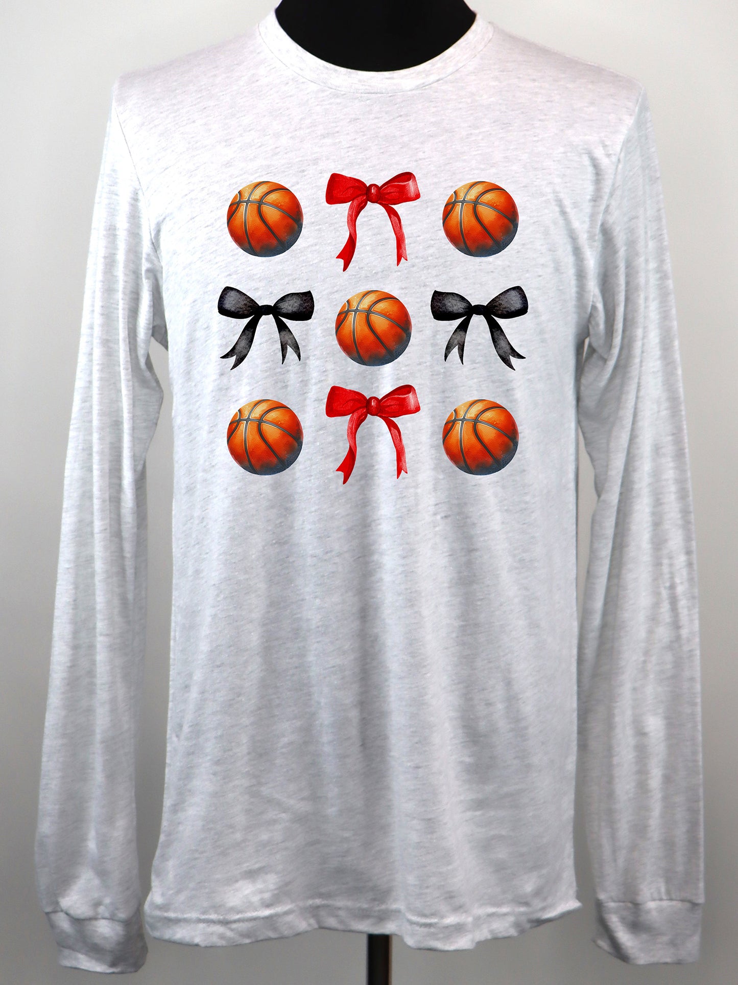 Basketball Coquette LONG SLEEVE TEE- Multiple Colors