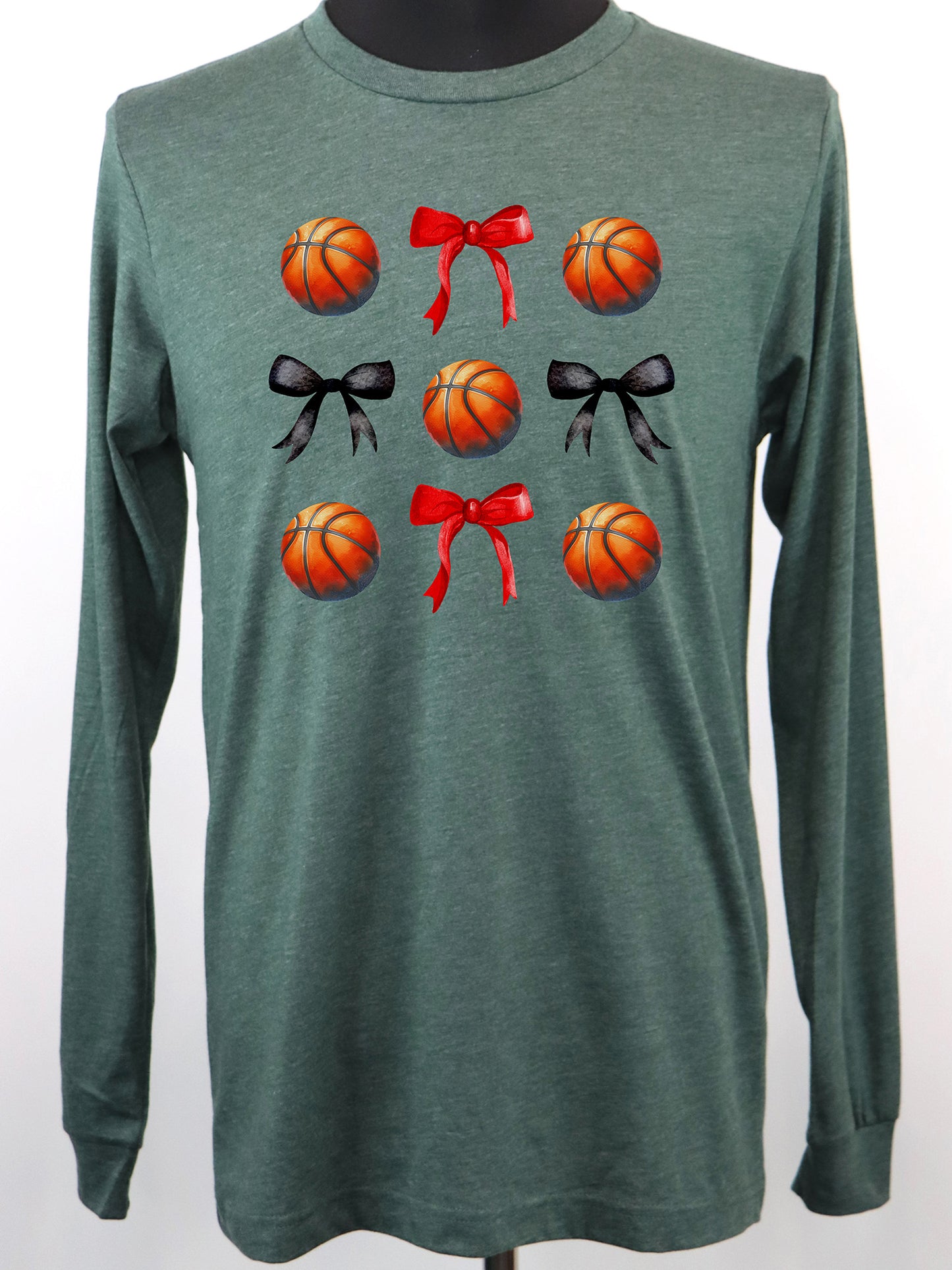 Basketball Coquette LONG SLEEVE TEE- Multiple Colors