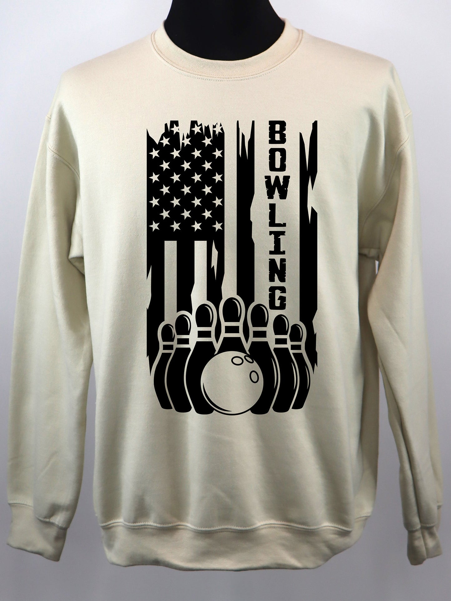 Bowling US Flag CREWNECK- Multiple Colors