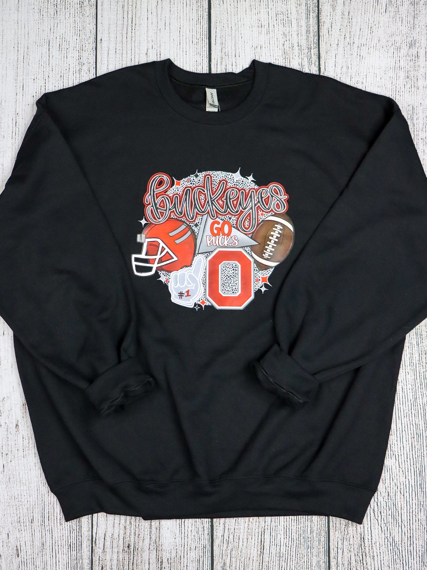 Buckeyes Football CREWNECK- Black
