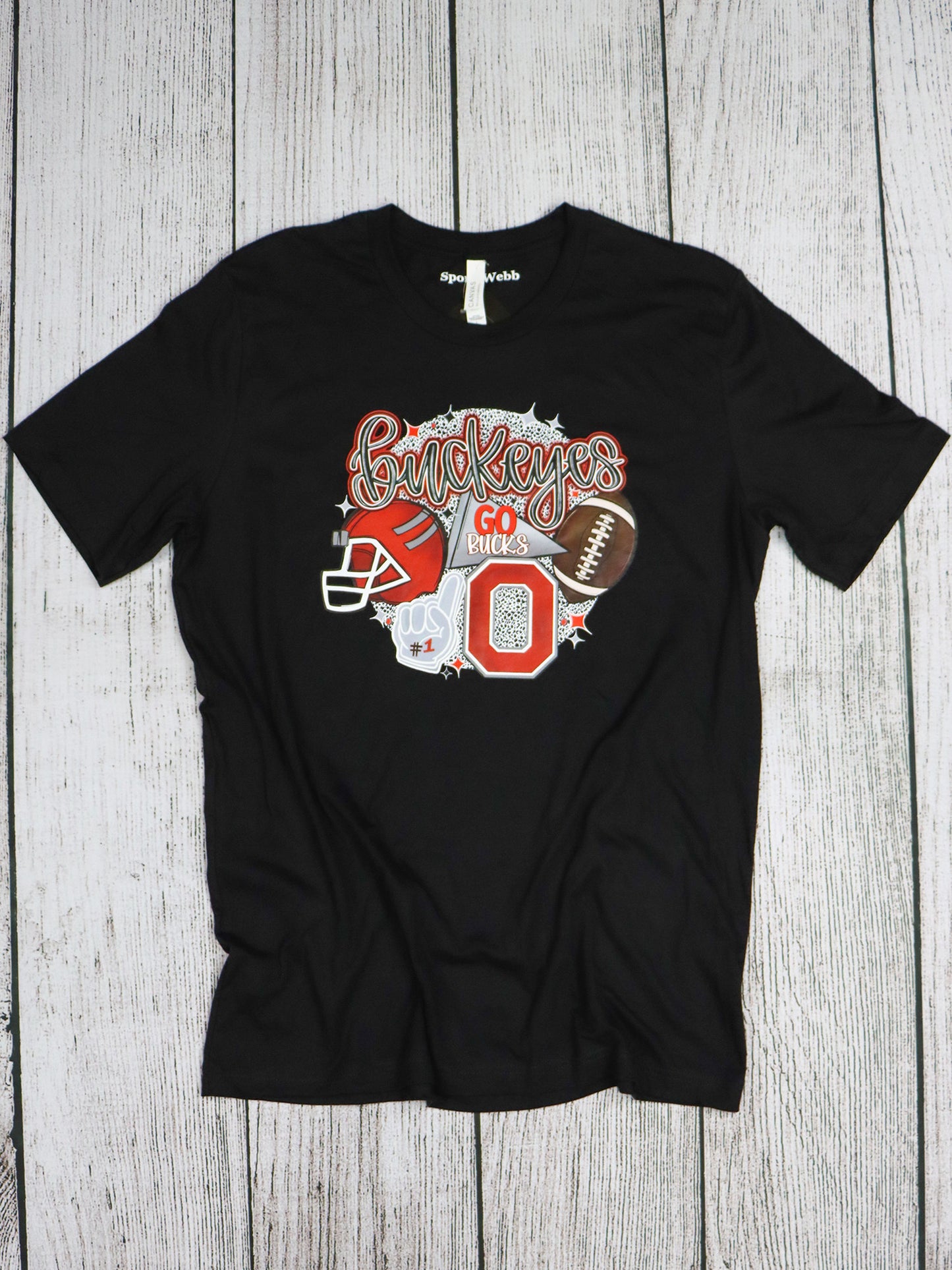 Buckeyes Football TEE- Black