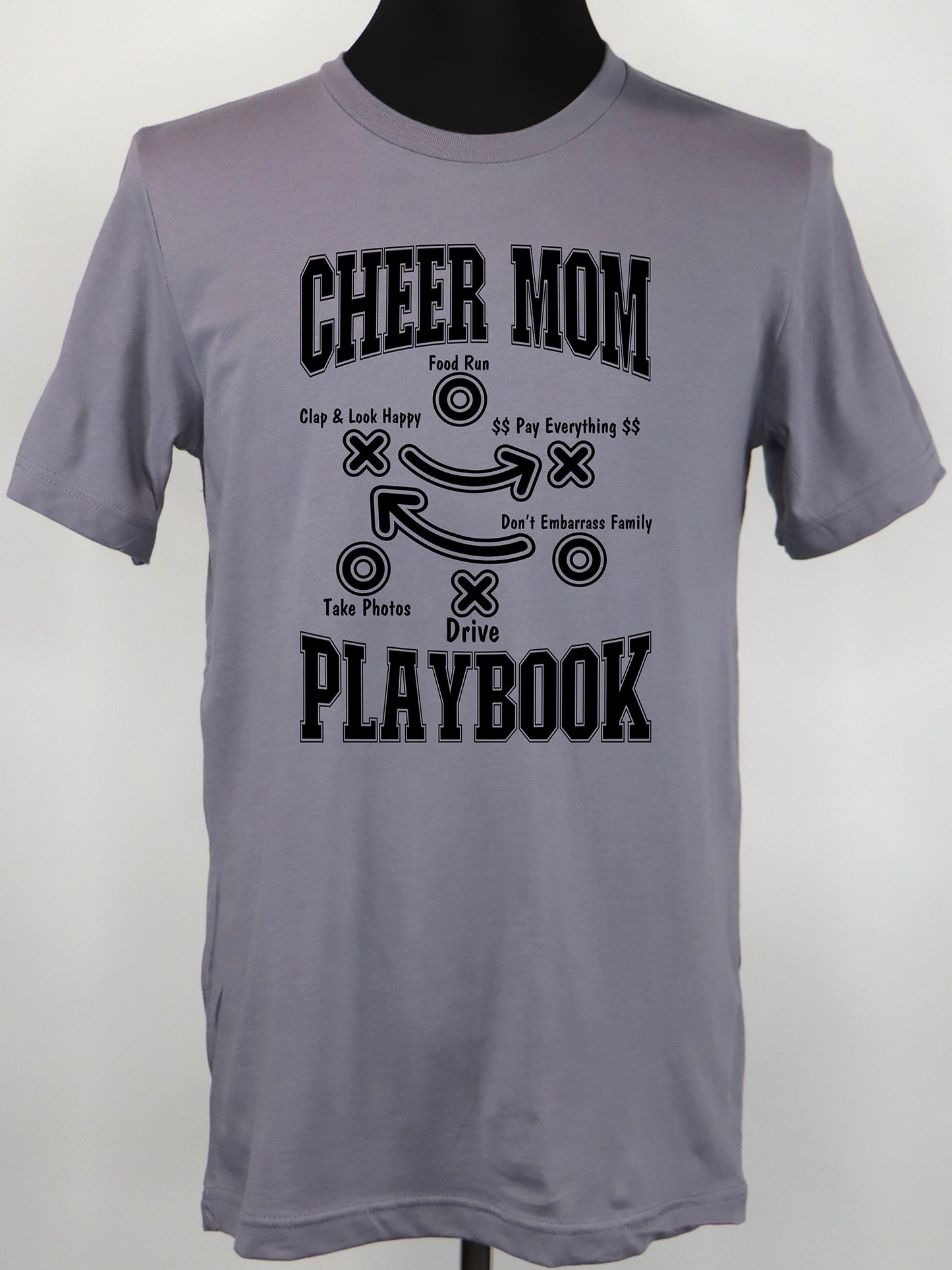 Cheer Mom Playbook (black) TEE- Multiple Colors