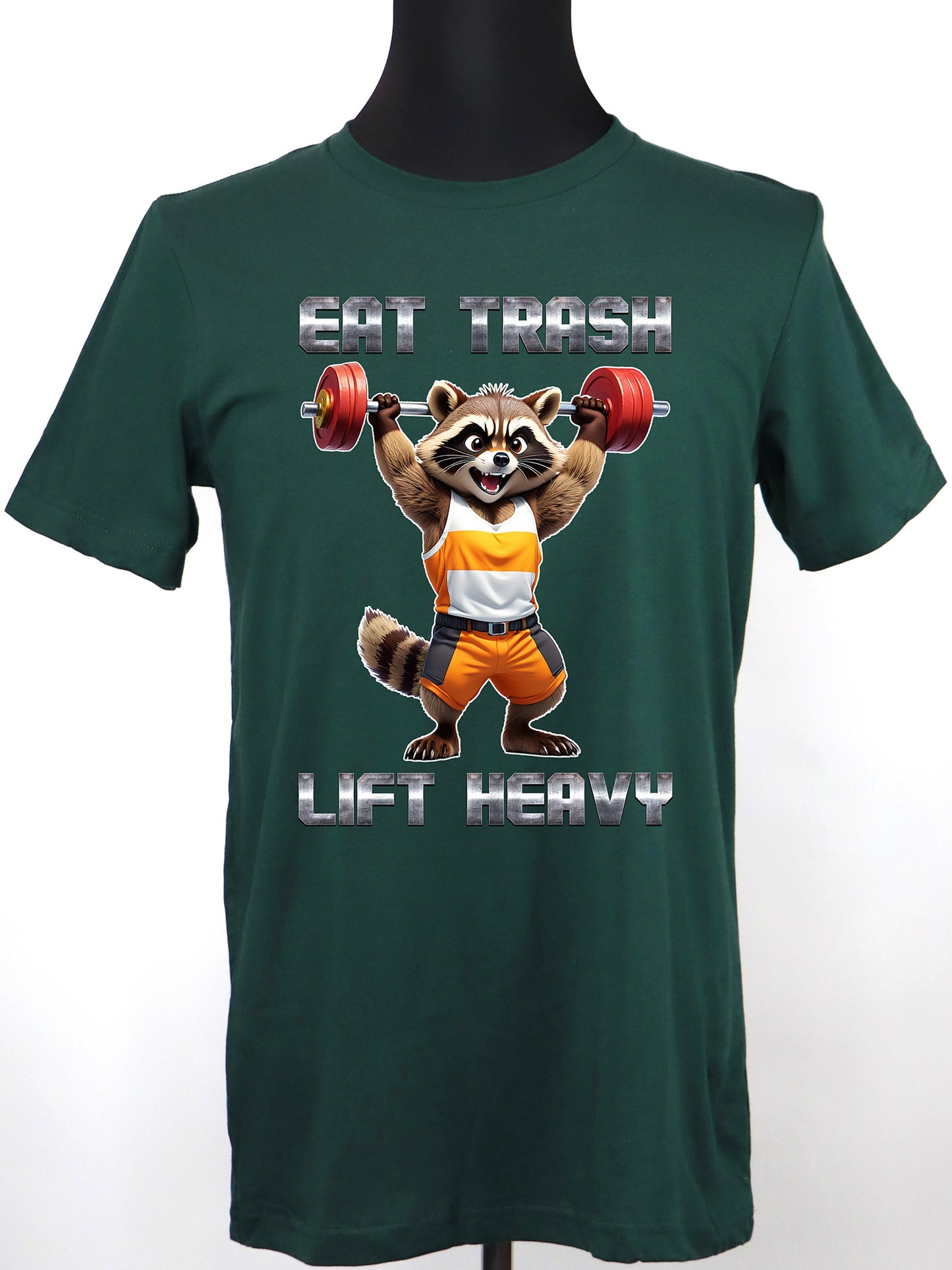 Eat Trash Lift Heavy Raccoon TEE- Multiple Colors