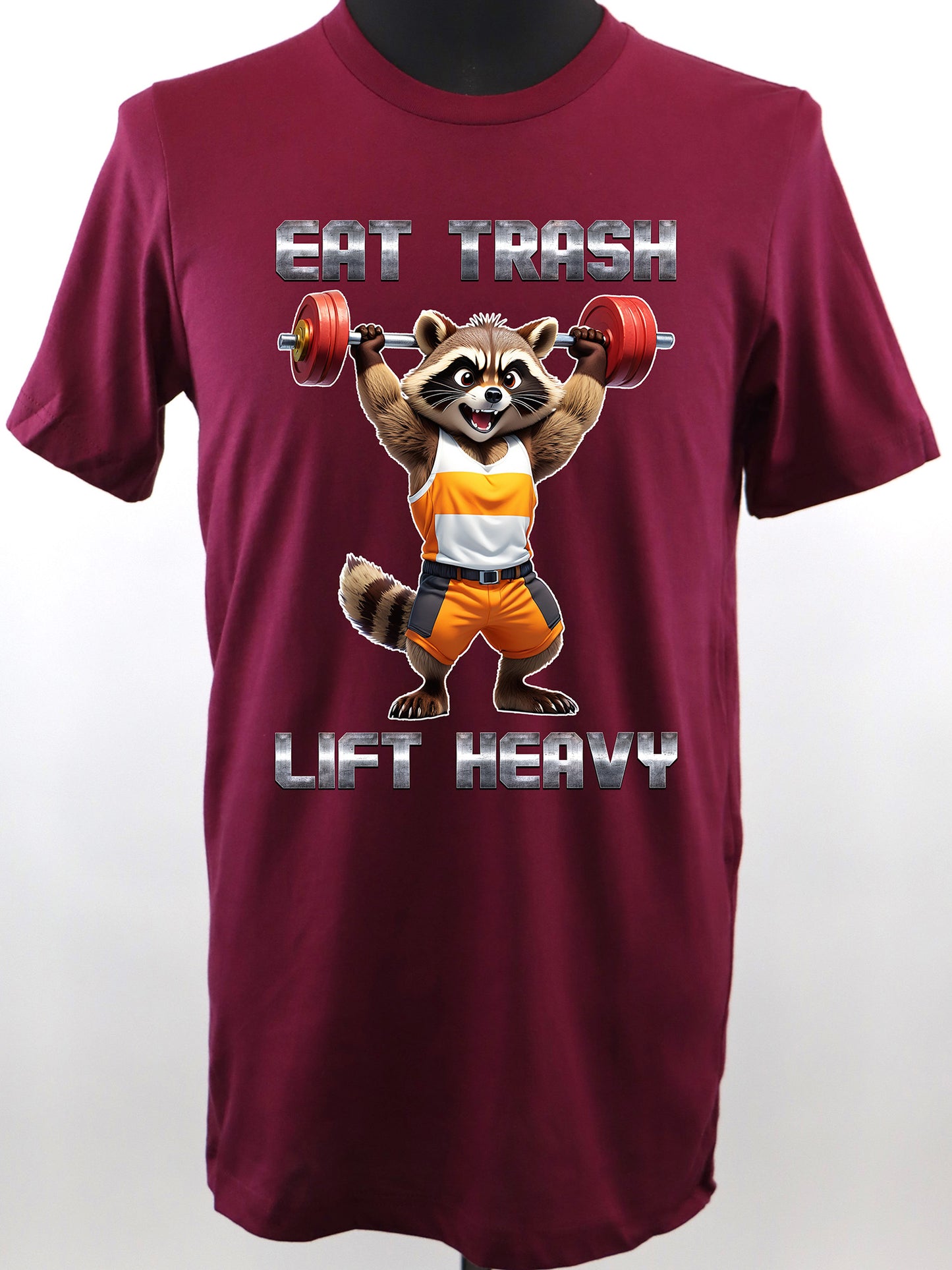 Eat Trash Lift Heavy Raccoon TEE- Multiple Colors