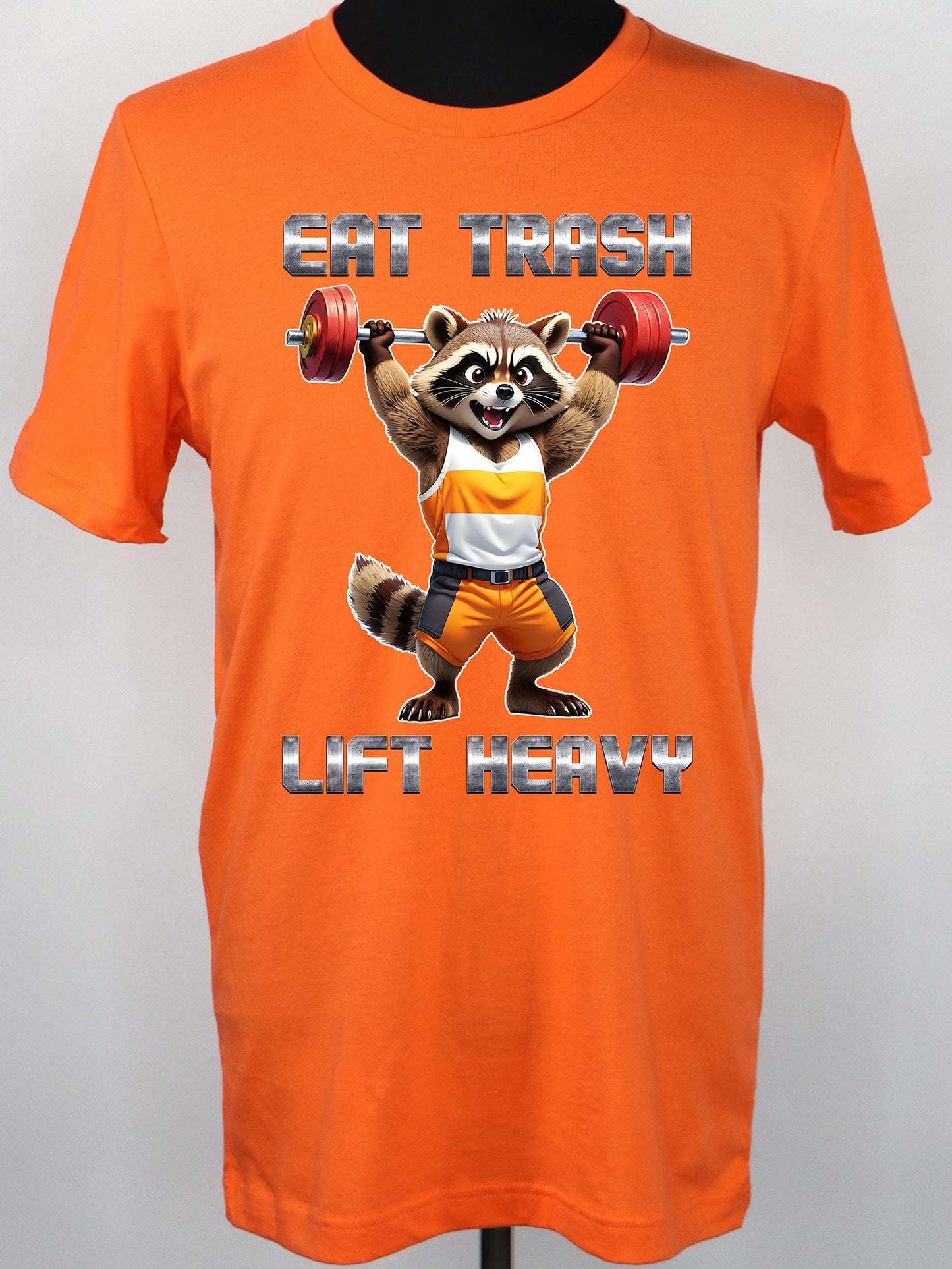 Eat Trash Lift Heavy Raccoon TEE- Multiple Colors