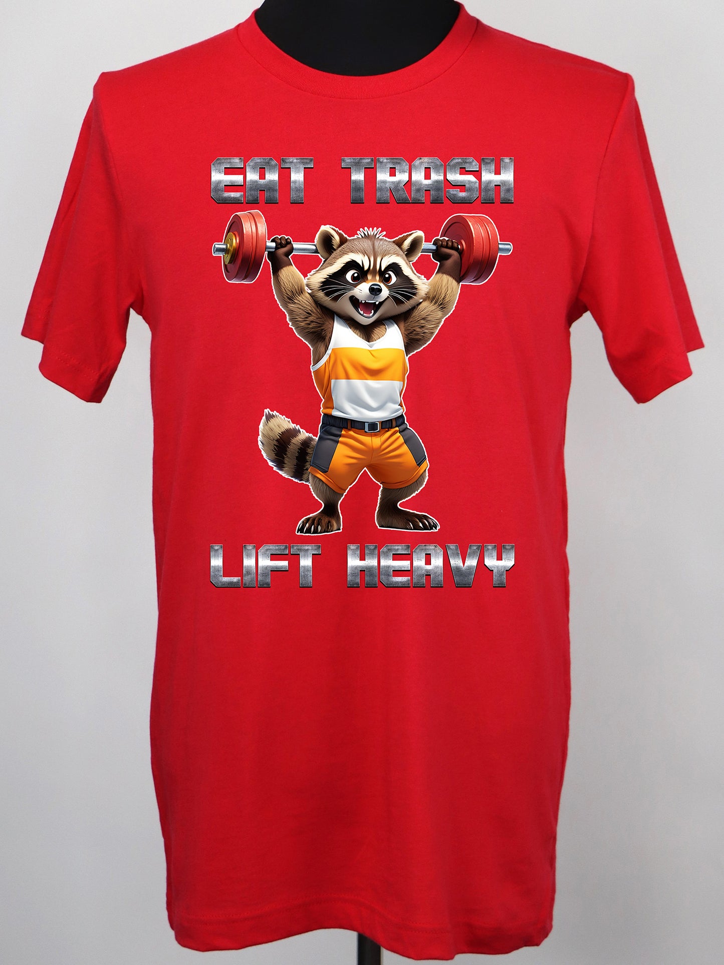 Eat Trash Lift Heavy Raccoon TEE- Multiple Colors