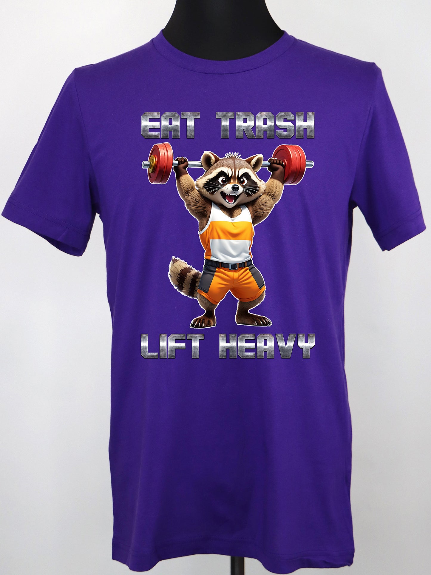 Eat Trash Lift Heavy Raccoon TEE- Multiple Colors