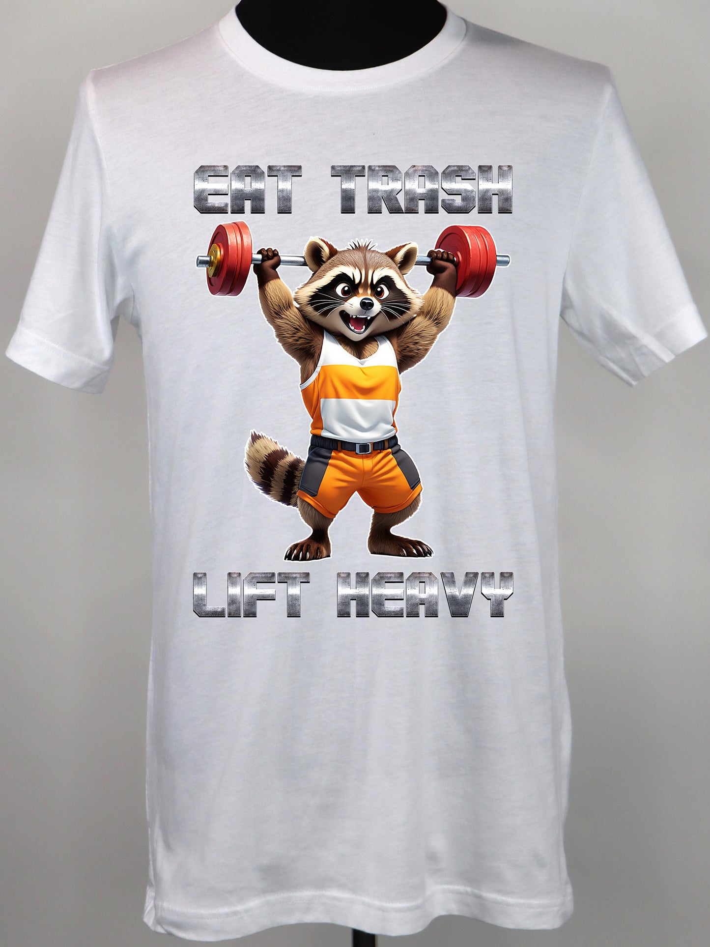 Eat Trash Lift Heavy Raccoon TEE- Multiple Colors