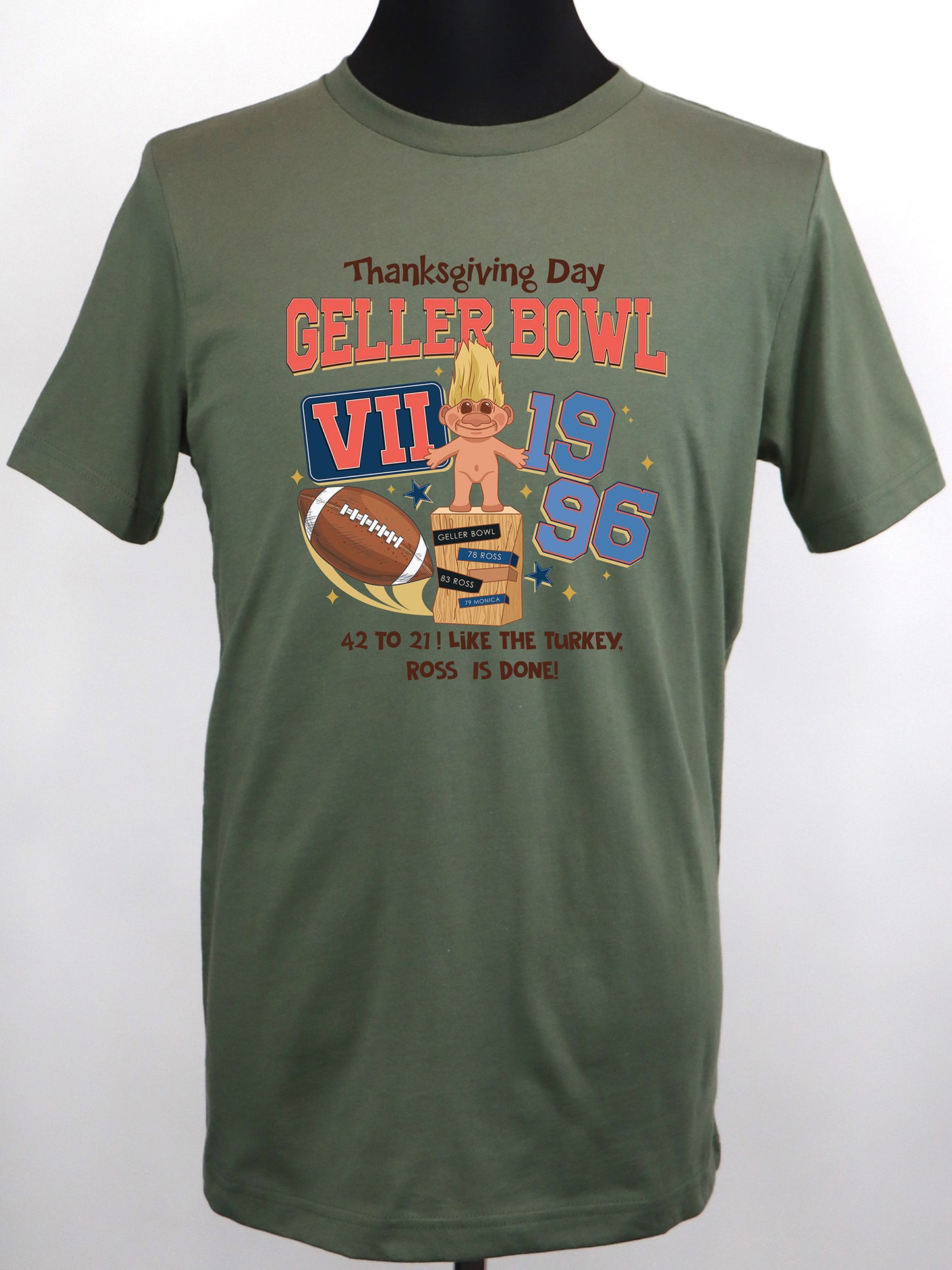 Geller Bowl Friends Thanksgiving (brown) TEE- Multiple Colors