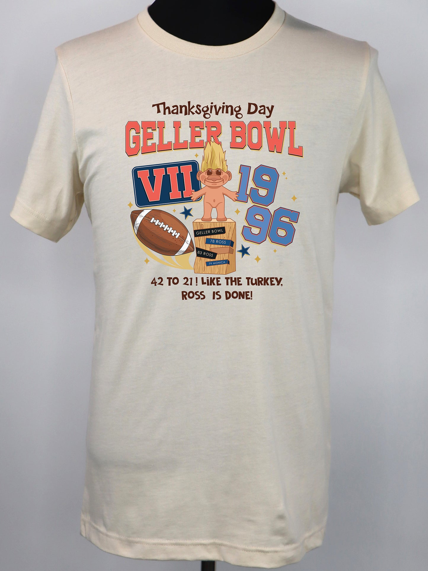 Geller Bowl Friends Thanksgiving (brown) TEE- Multiple Colors