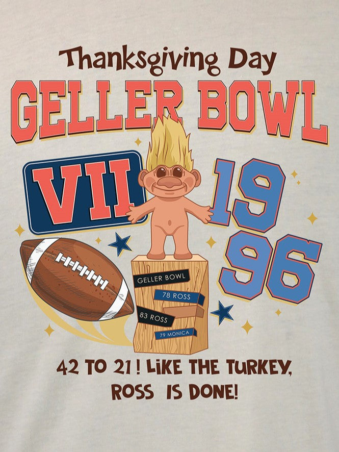 Geller Bowl Friends Thanksgiving (brown) TEE- Multiple Colors