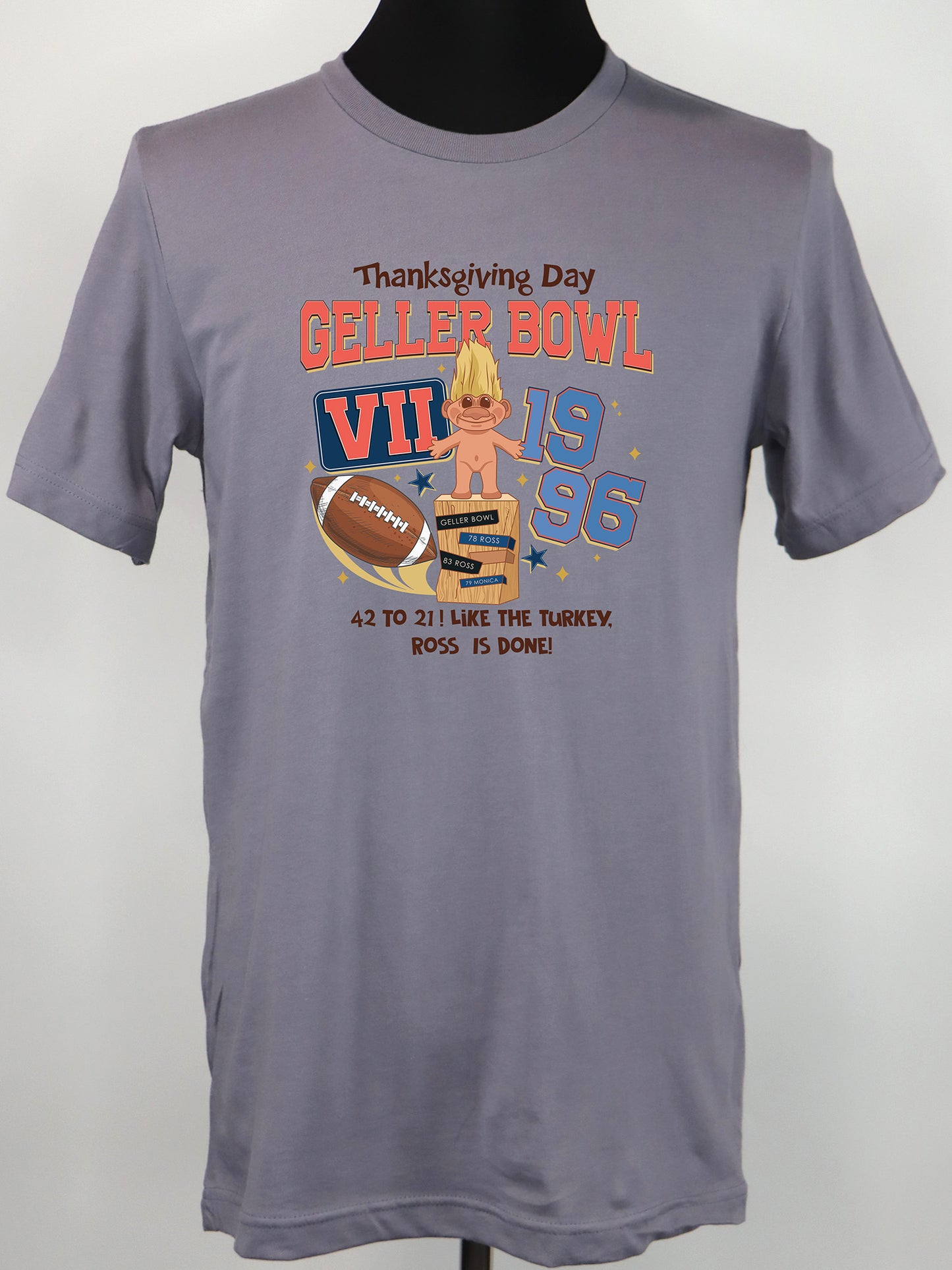 Geller Bowl Friends Thanksgiving (brown) TEE- Multiple Colors
