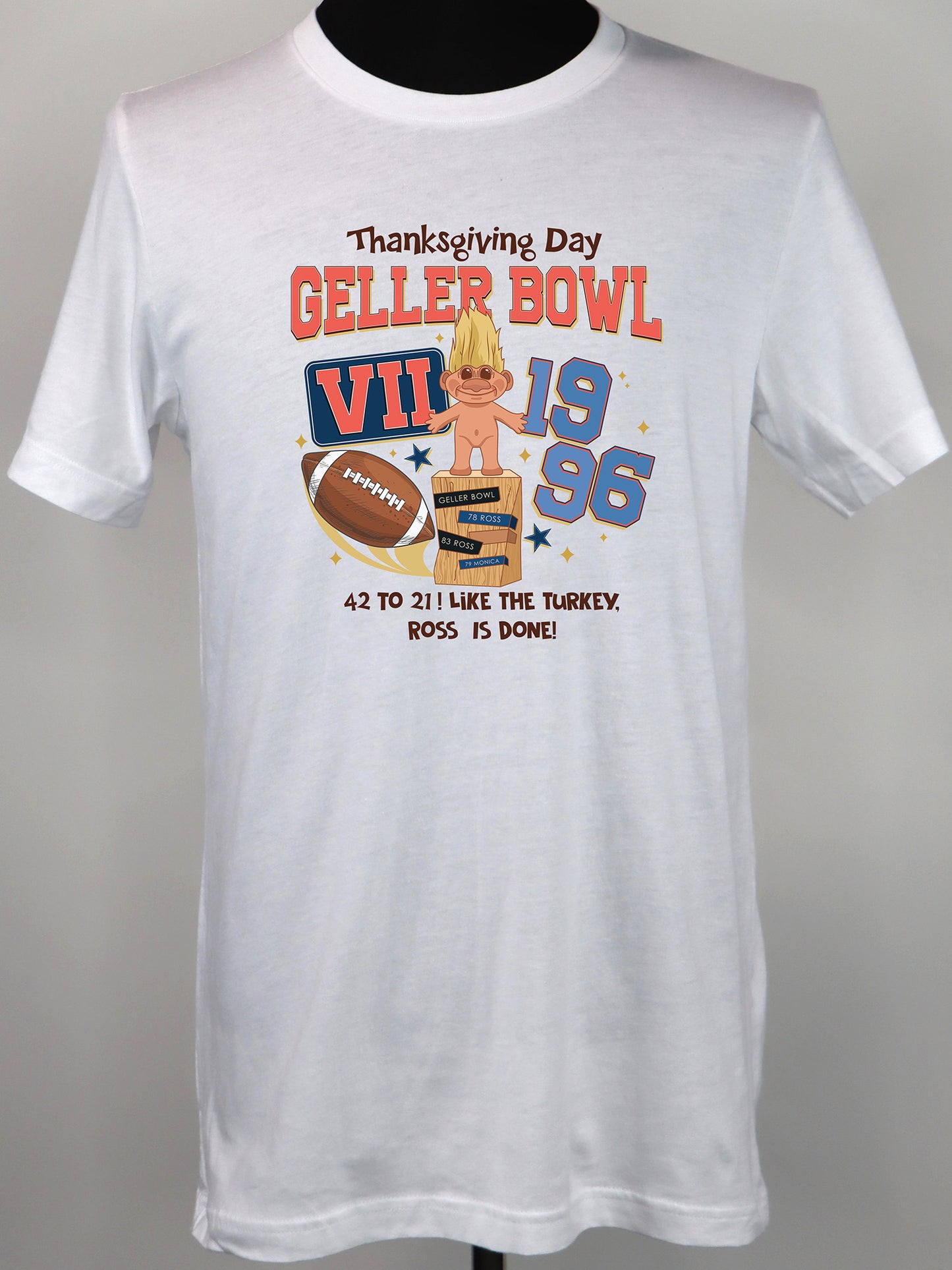 Geller Bowl Friends Thanksgiving (brown) TEE- Multiple Colors
