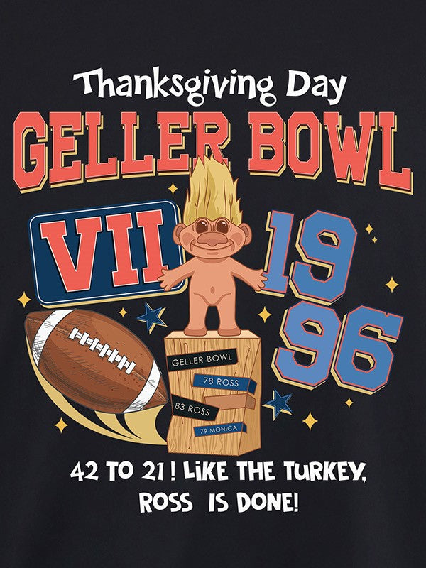 Geller Bowl Friends Thanksgiving (white) TEE- Multiple Colors