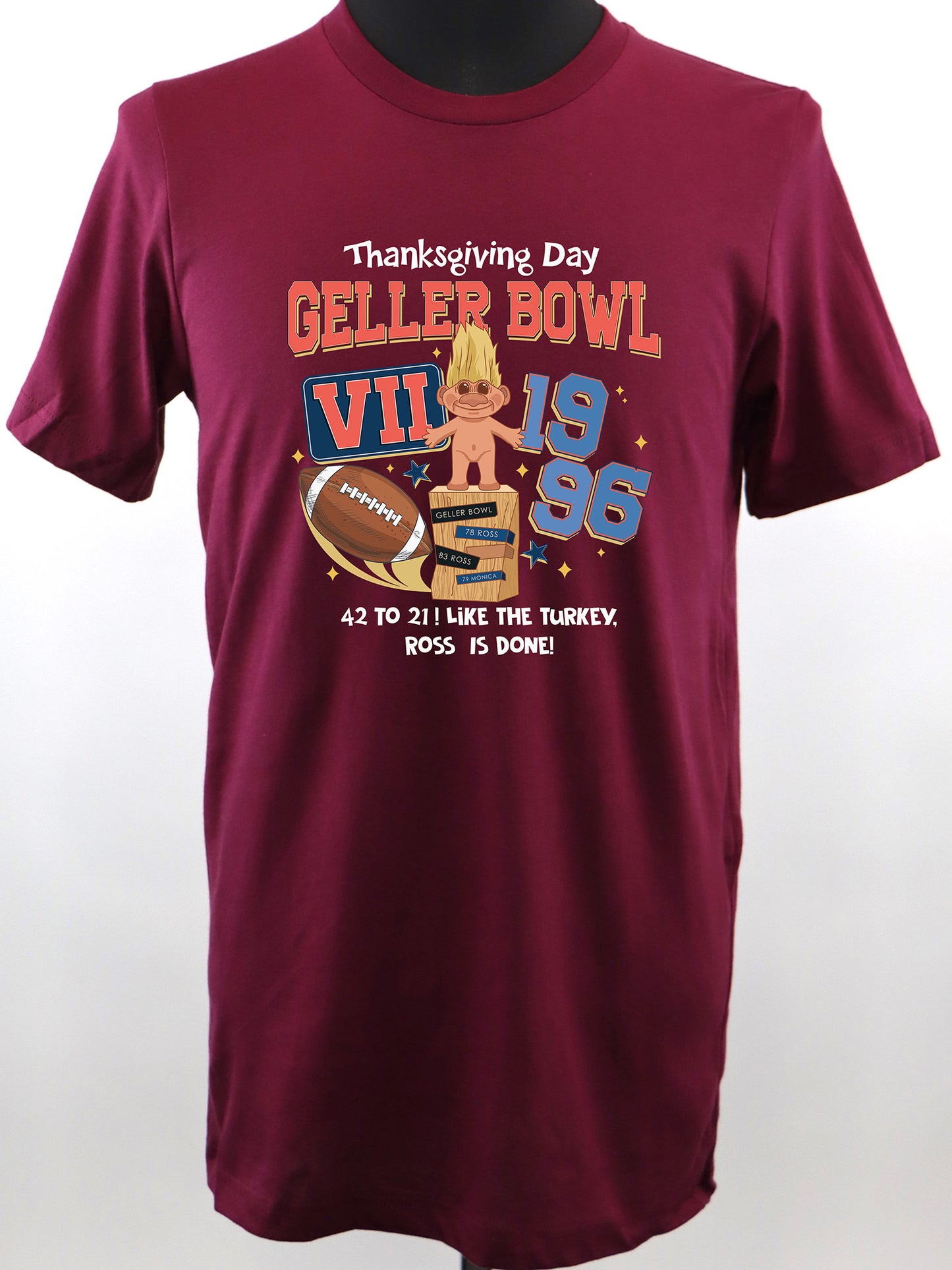 Geller Bowl Friends Thanksgiving (white) TEE- Multiple Colors
