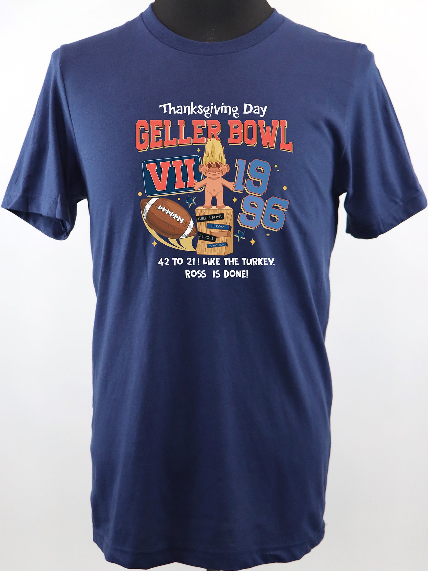 Geller Bowl Friends Thanksgiving (white) TEE- Multiple Colors