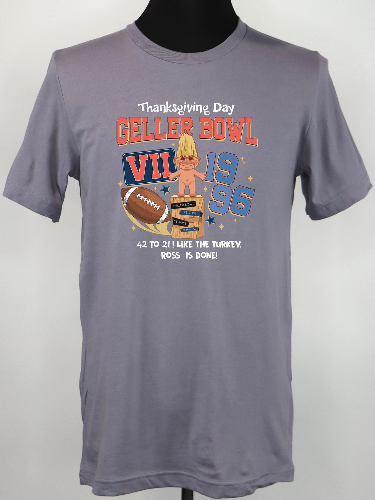Geller Bowl Friends Thanksgiving (white) TEE- Multiple Colors