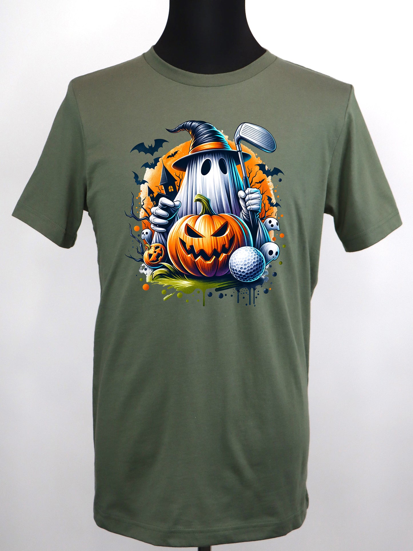 Halloween Golf Ghost TEE- Multiple Colors