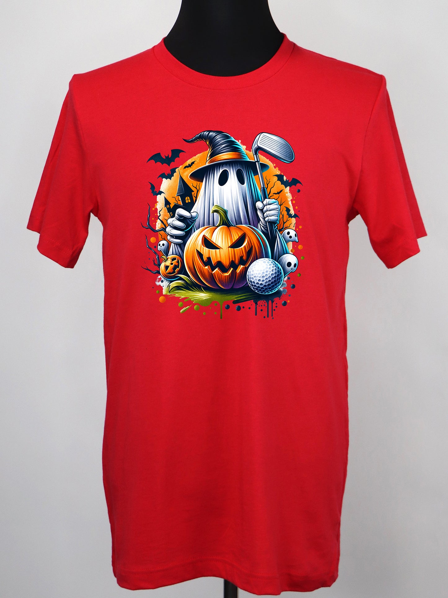 Halloween Golf Ghost TEE- Multiple Colors