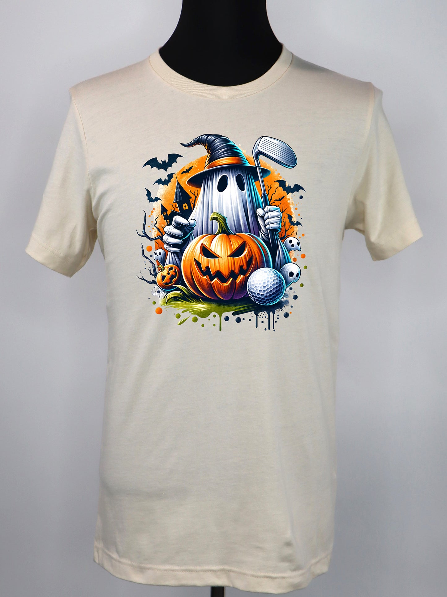 Halloween Golf Ghost TEE- Multiple Colors