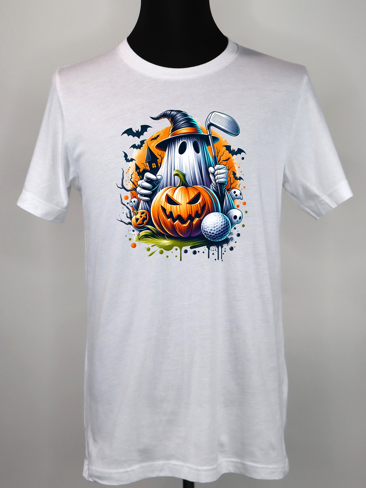 Halloween Golf Ghost TEE- Multiple Colors