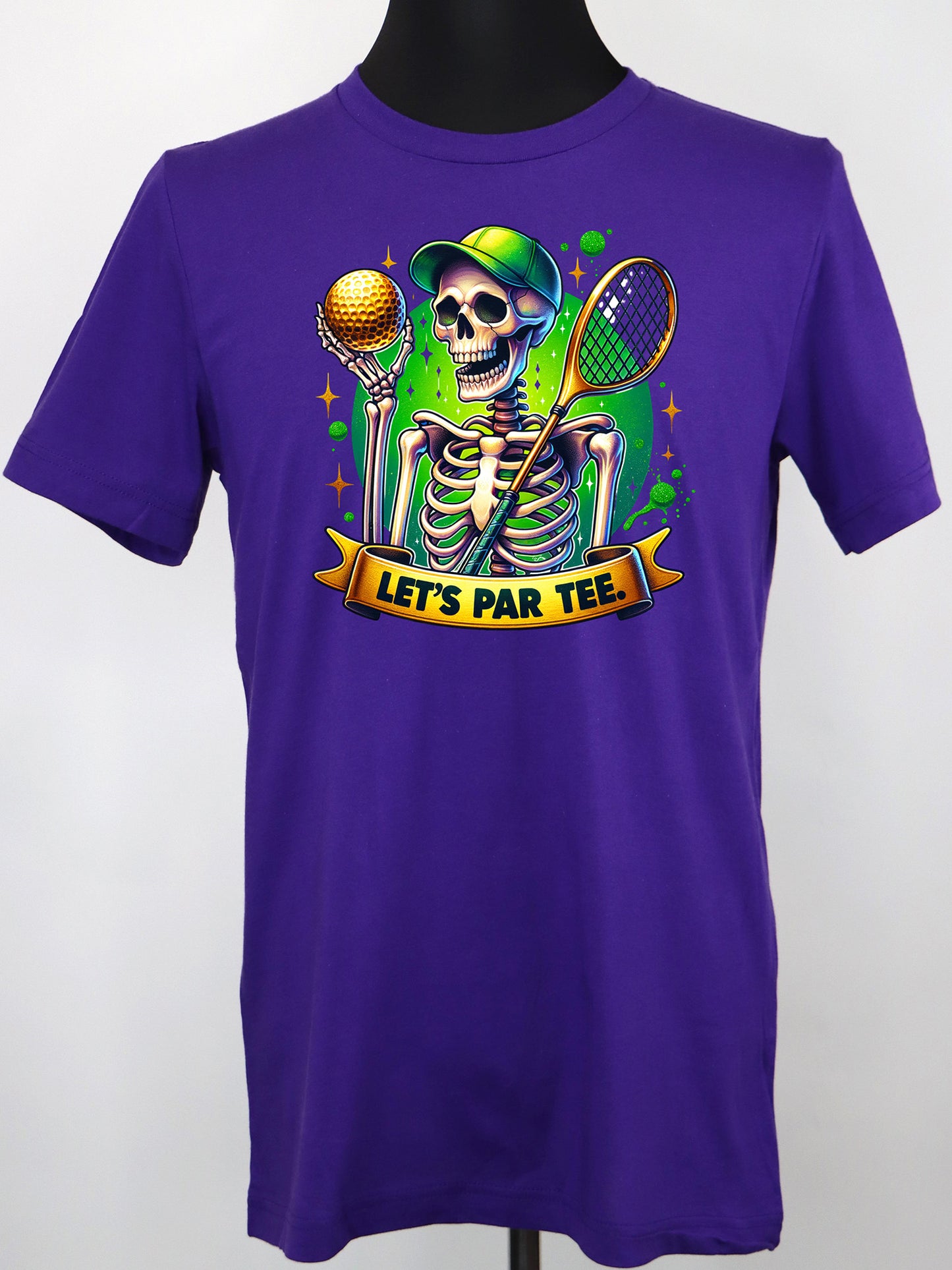 Let’s Par Tee Skeleton Golfer TEE- Multiple Colors
