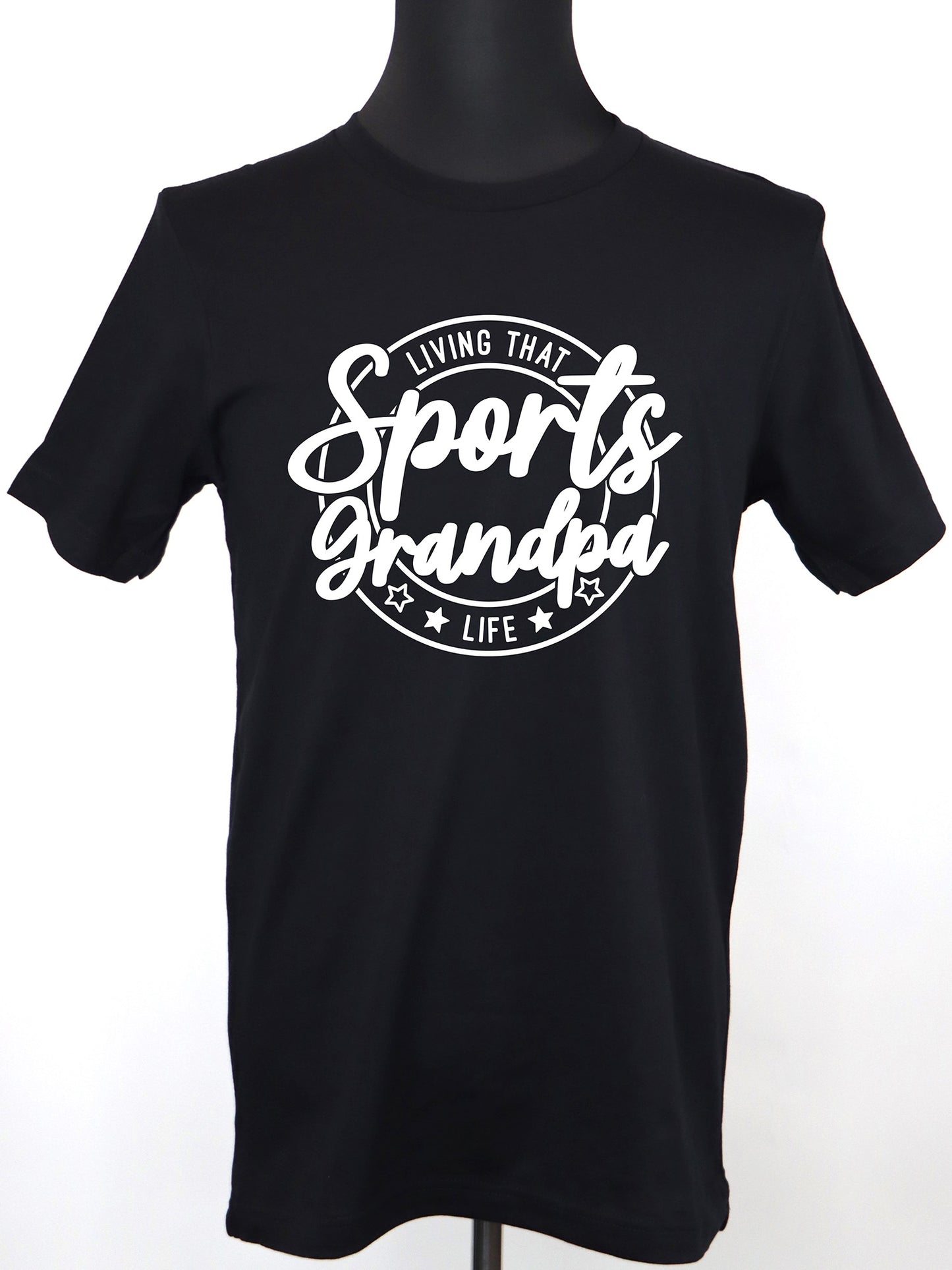 Living that Sports Grandpa Life (white) TEE- Multiple Colors