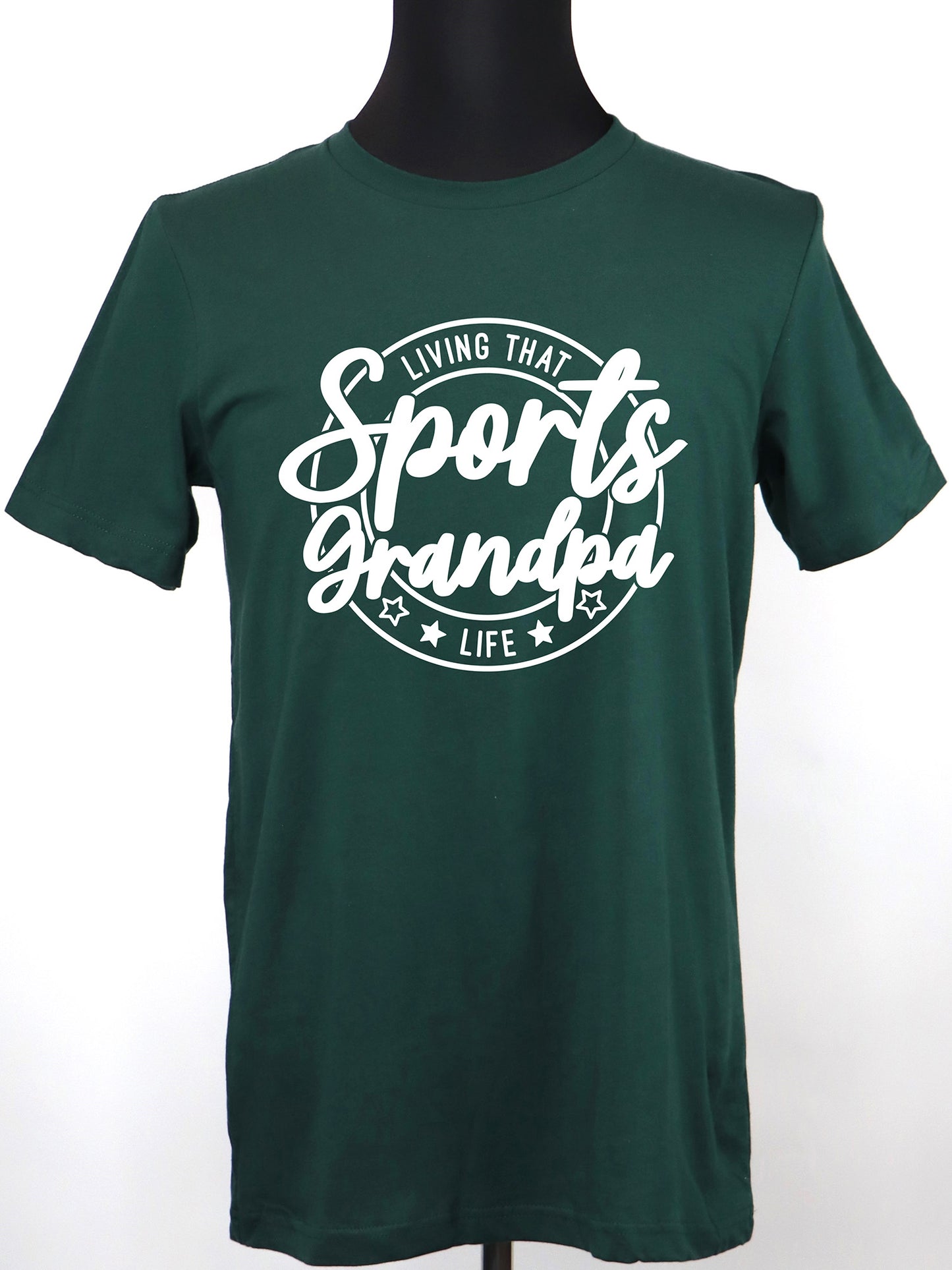 Living that Sports Grandpa Life (white) TEE- Multiple Colors