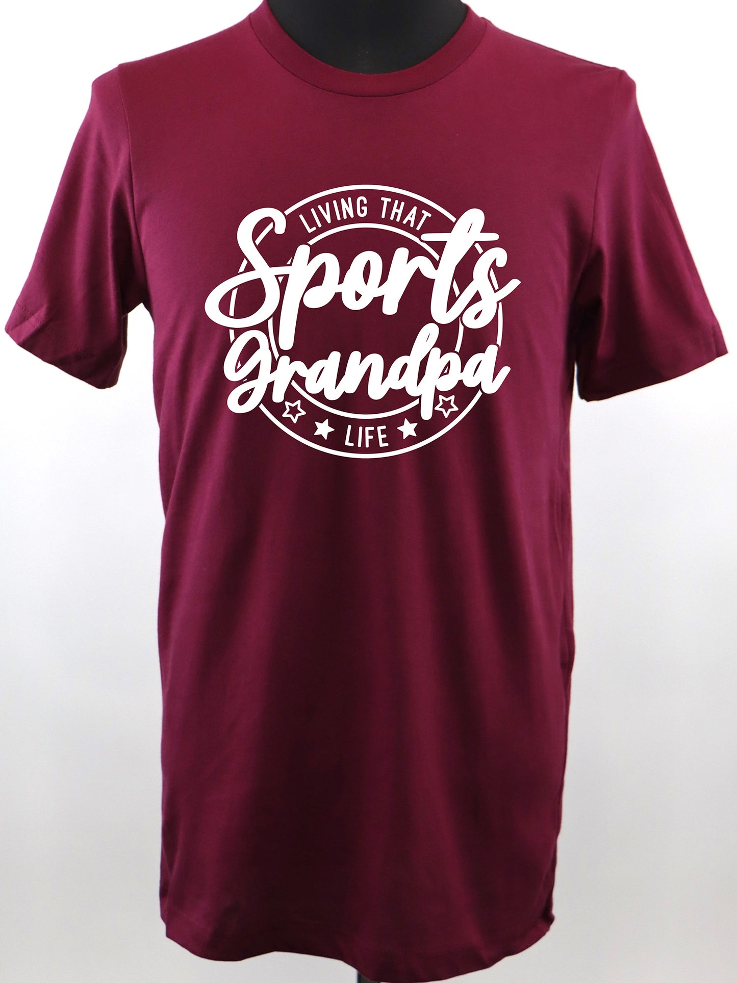Living that Sports Grandpa Life (white) TEE- Multiple Colors