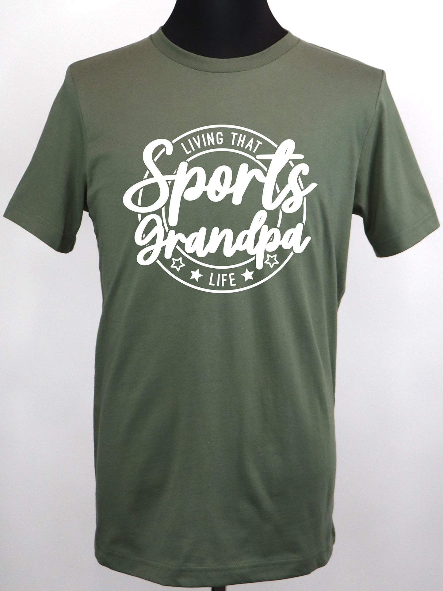 Living that Sports Grandpa Life (white) TEE- Multiple Colors