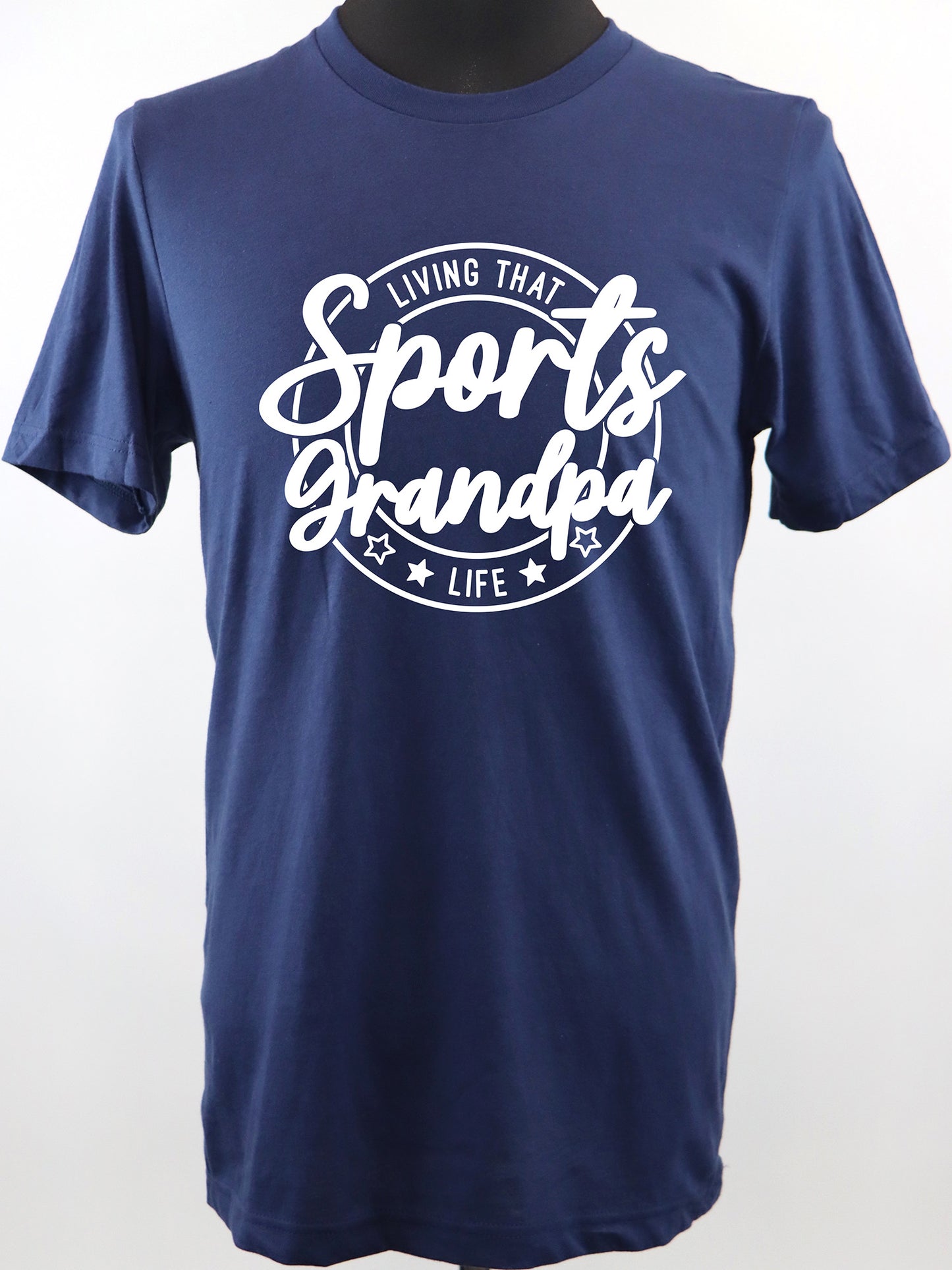 Living that Sports Grandpa Life (white) TEE- Multiple Colors