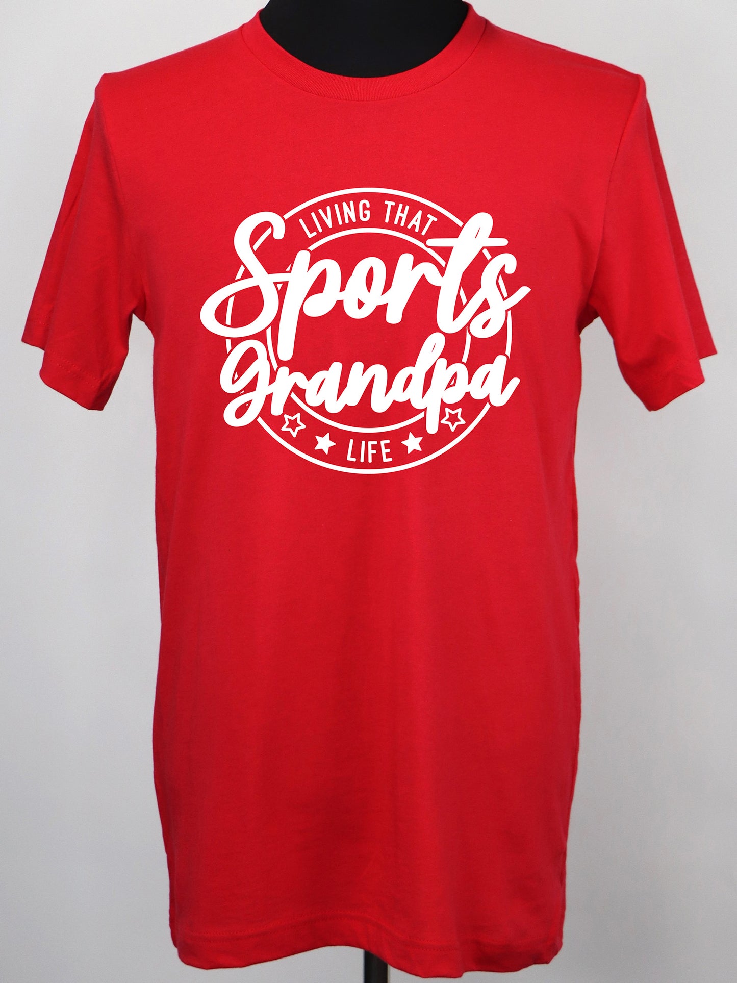 Living that Sports Grandpa Life (white) TEE- Multiple Colors