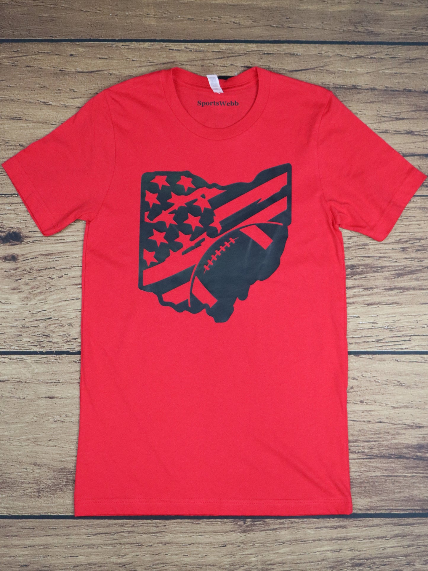 Ohio US Flag Football TEE- Red