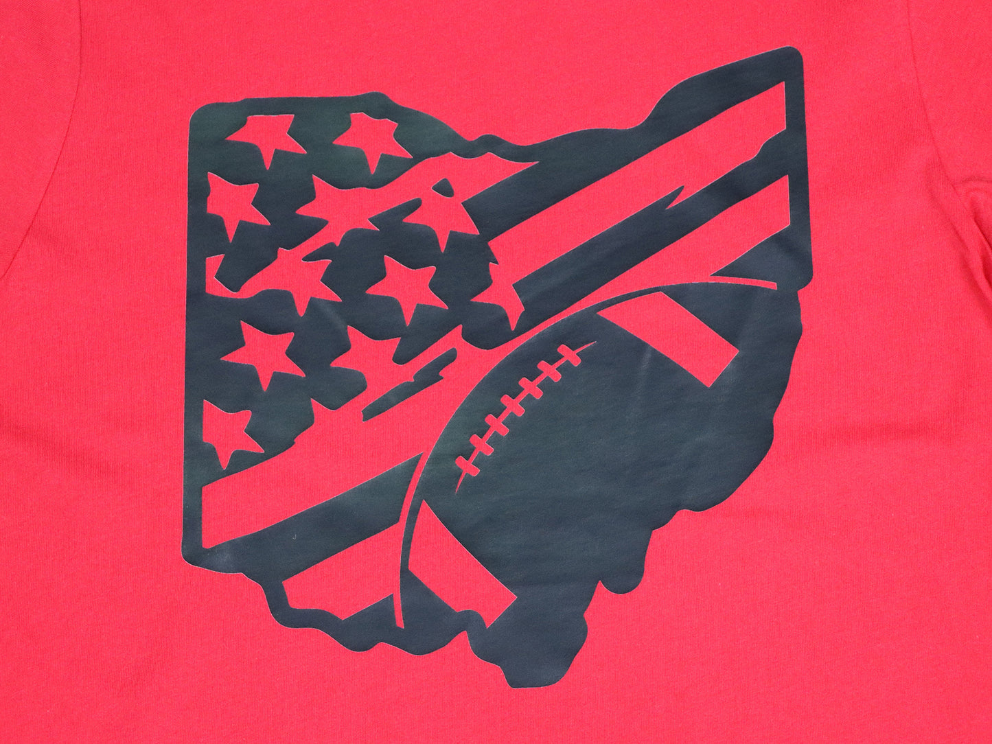 Ohio US Flag Football TEE- Red