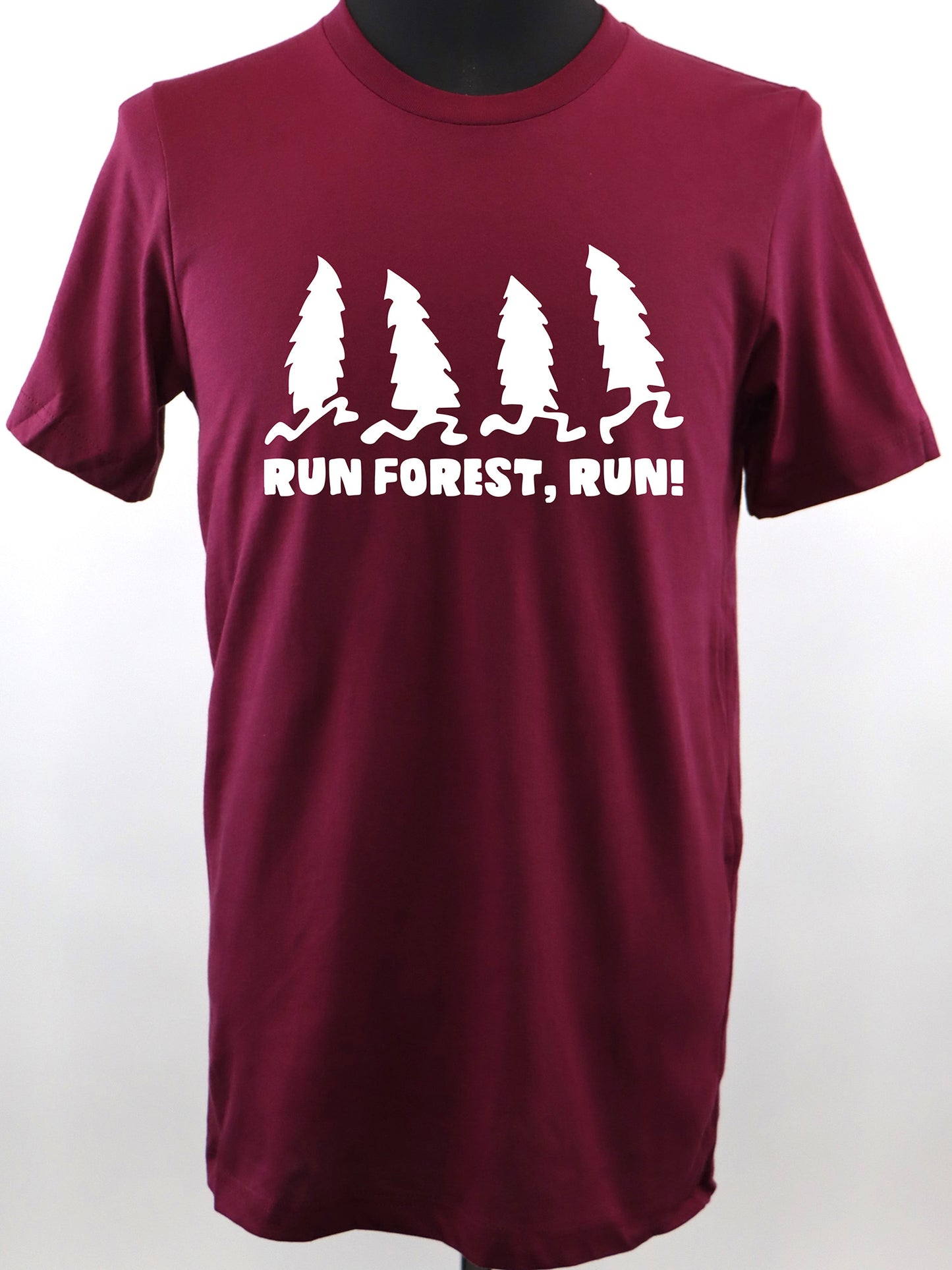 Run Forest Run (white) TEE- Multiple Colors