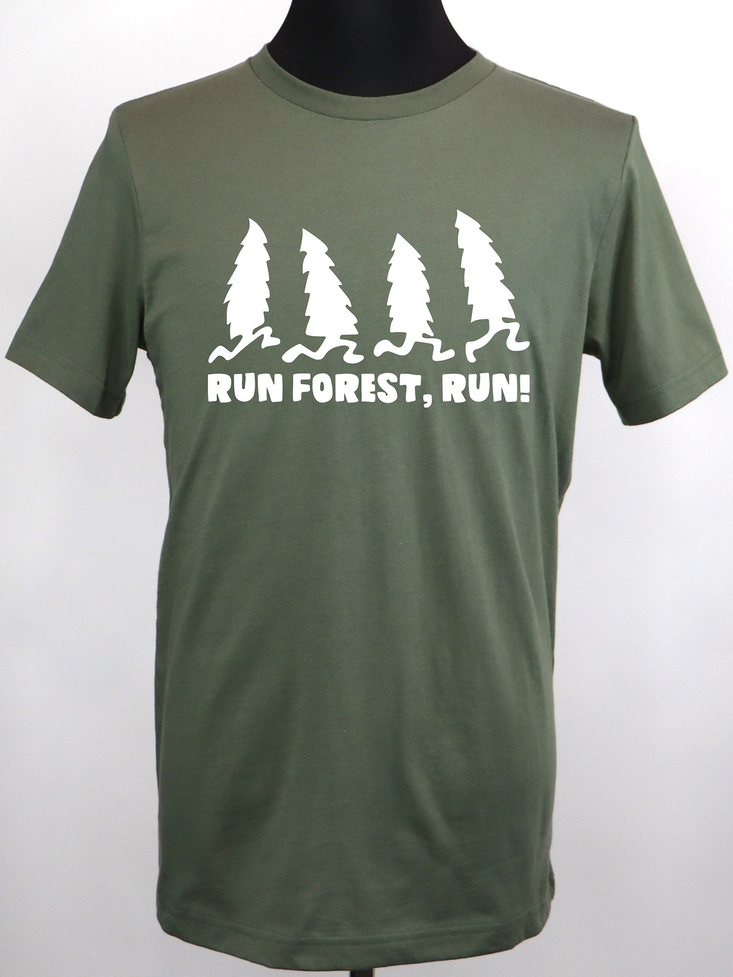 Run Forest Run (white) TEE- Multiple Colors