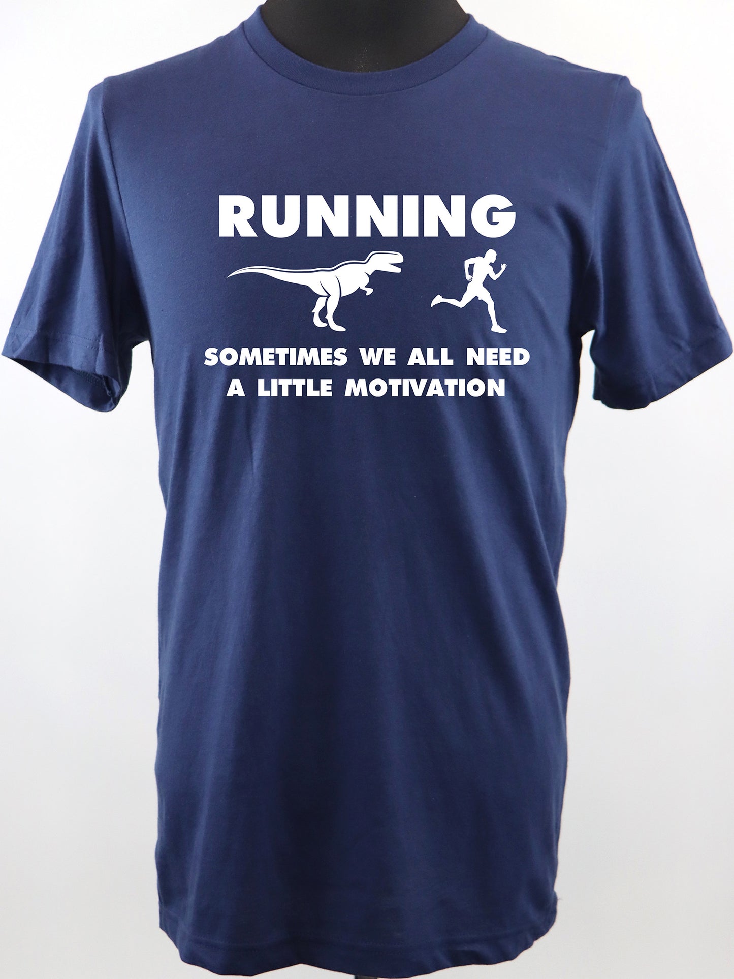 Running Dinosaur Motivation (white) TEE- Multiple Colors