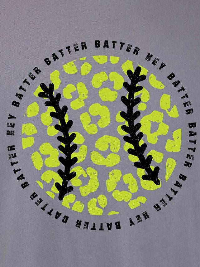 Softball Leopard TEE- Multiple Colors