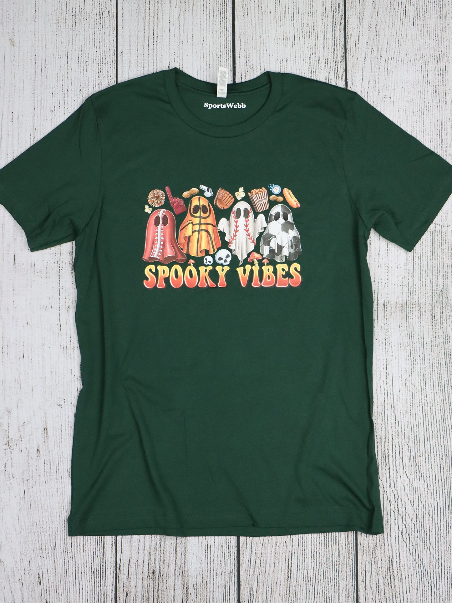 Sports Spooky Vibes TEE- Multiple Colors