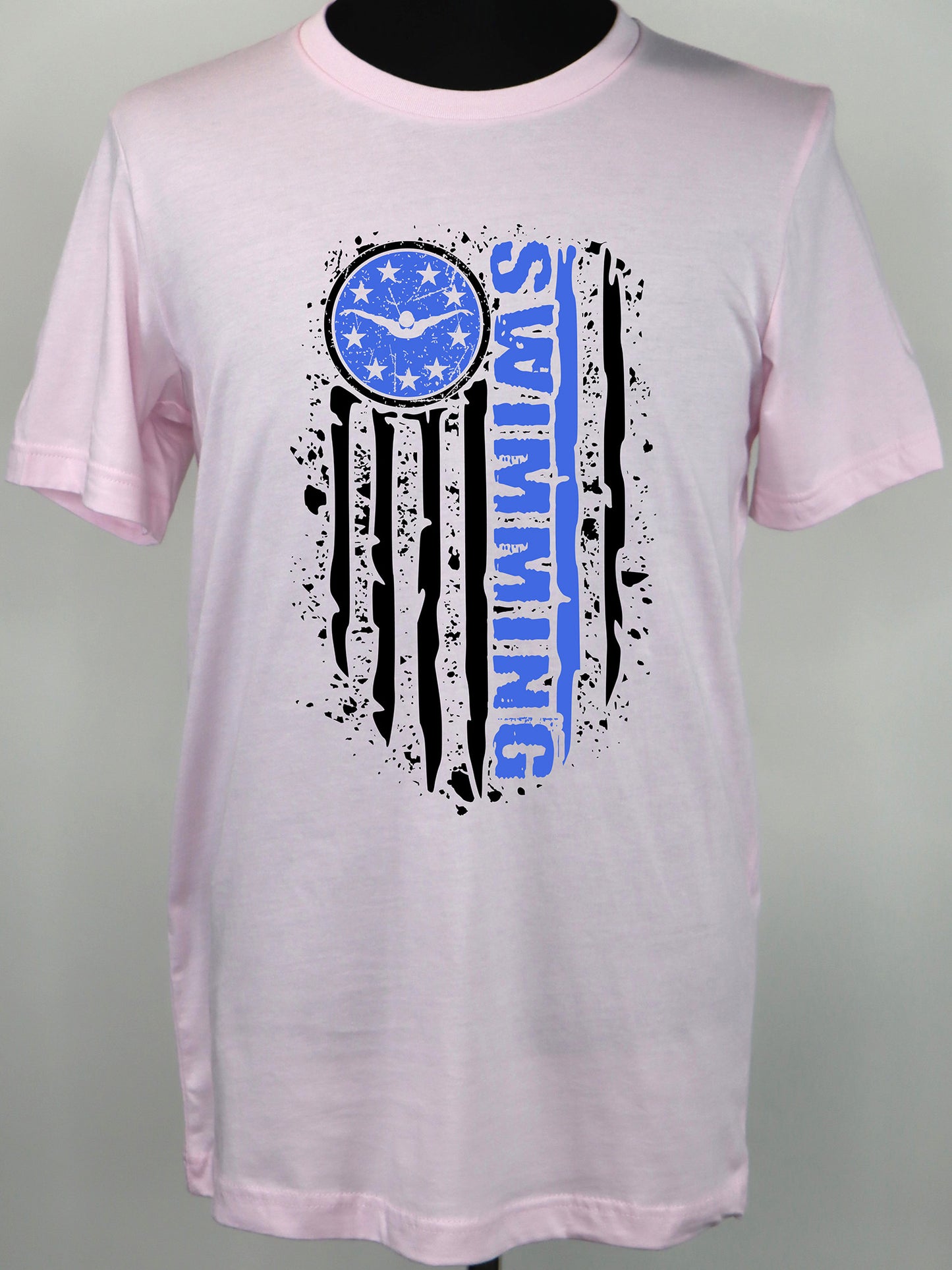 Swim Flag (black) TEE- Multiple Colors