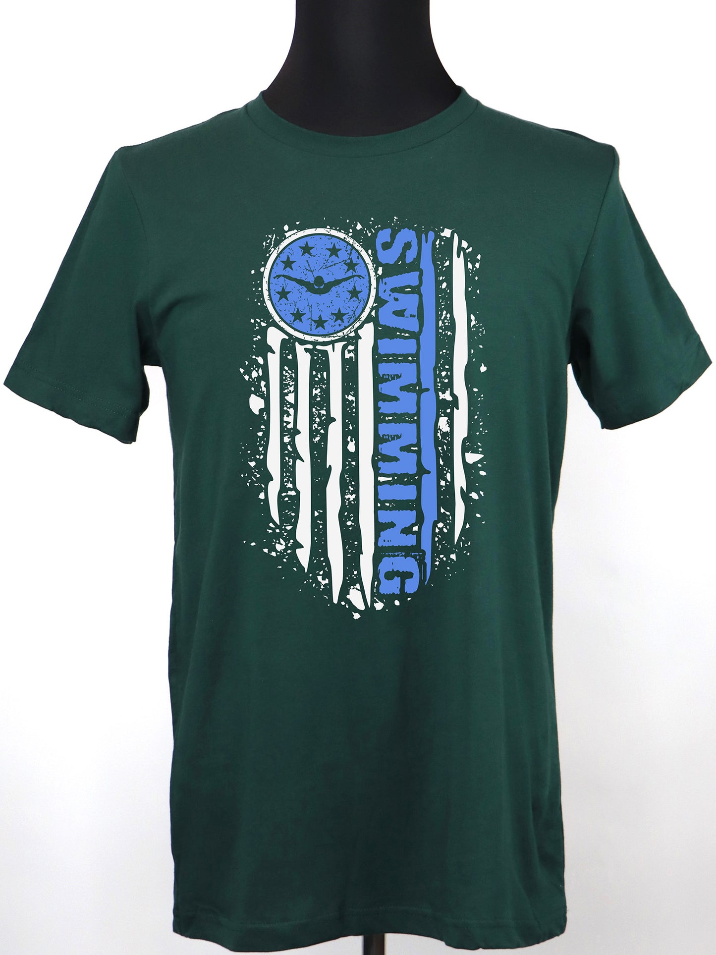 Swim Flag (white) TEE- Multiple Colors