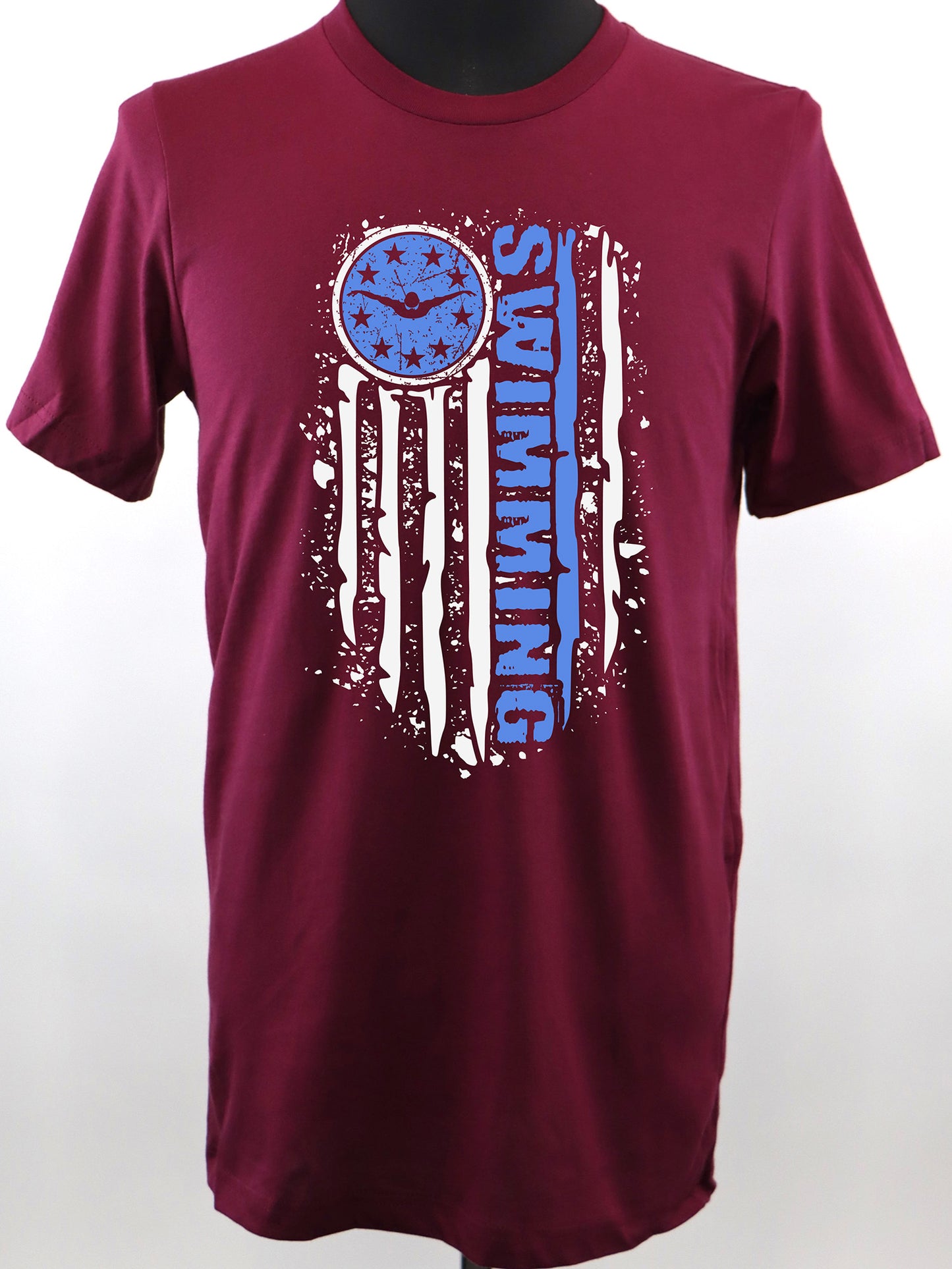 Swim Flag (white) TEE- Multiple Colors