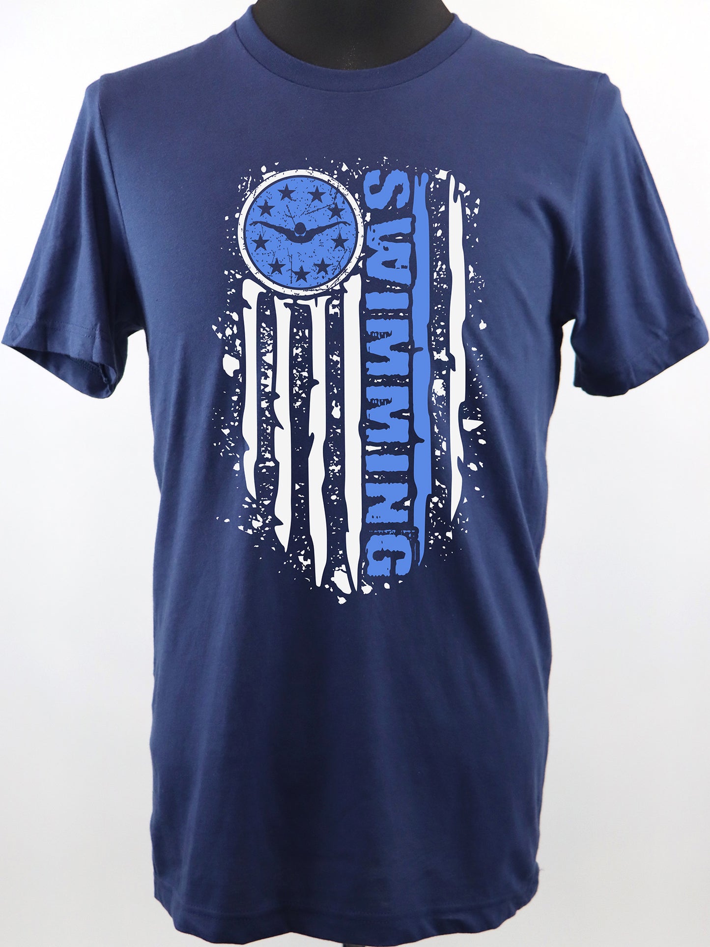 Swim Flag (white) TEE- Multiple Colors