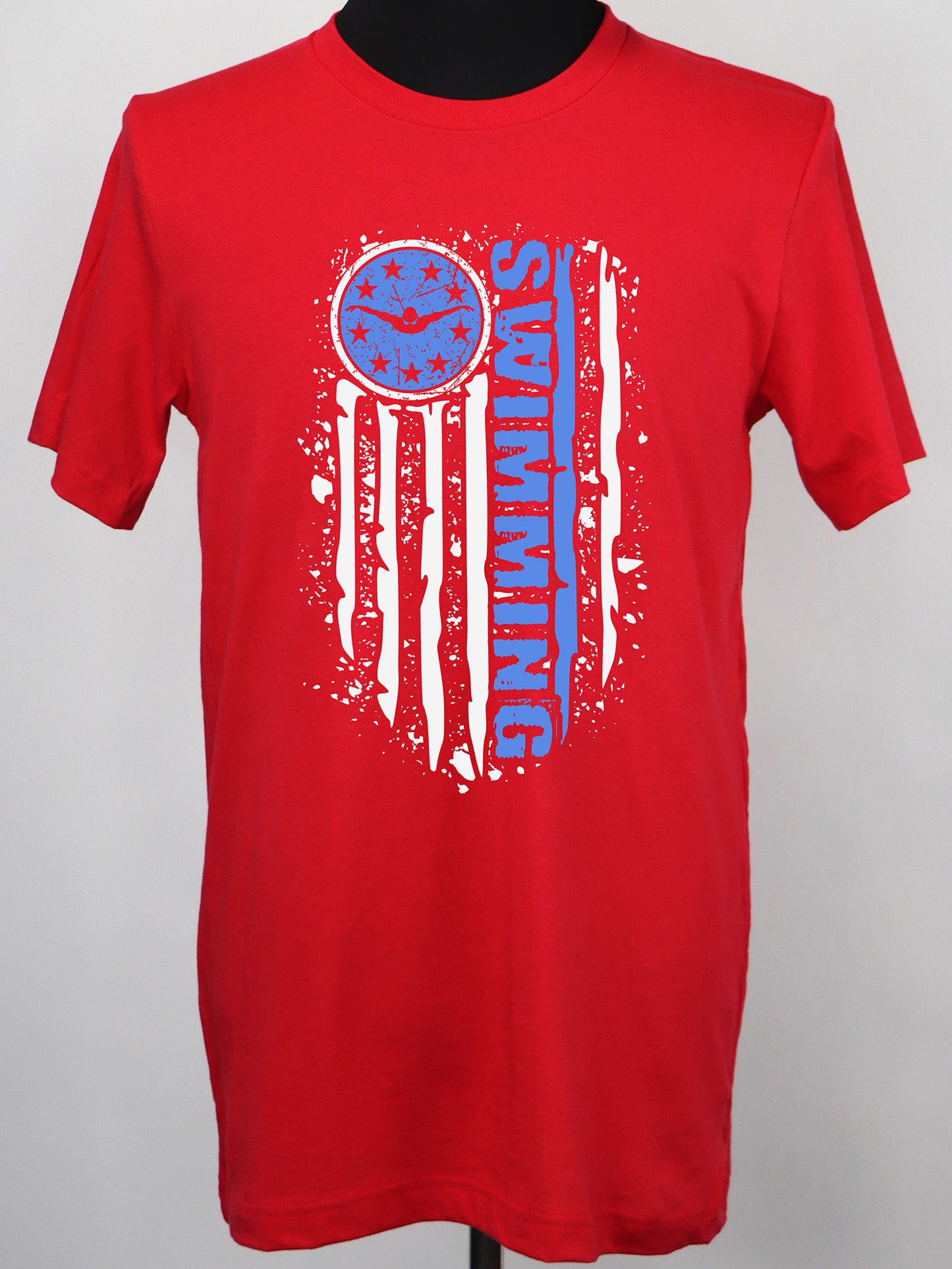 Swim Flag (white) TEE- Multiple Colors