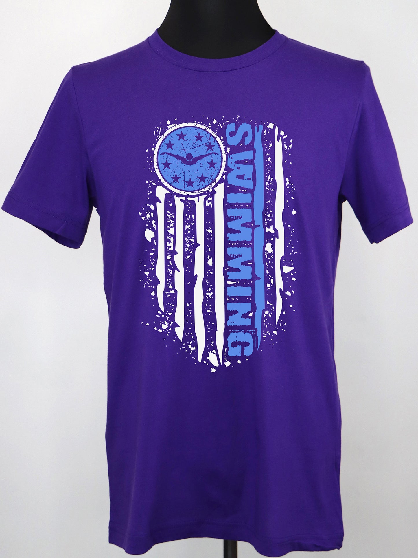 Swim Flag (white) TEE- Multiple Colors