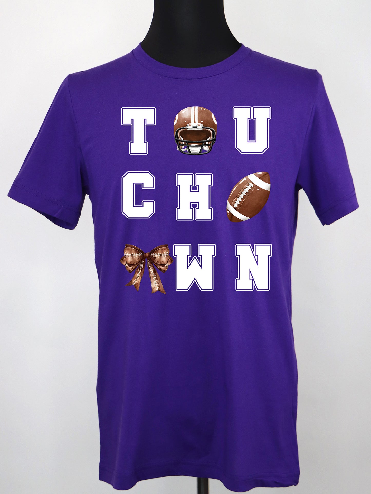 Touchdown Football (white) TEE- Multiple Colors