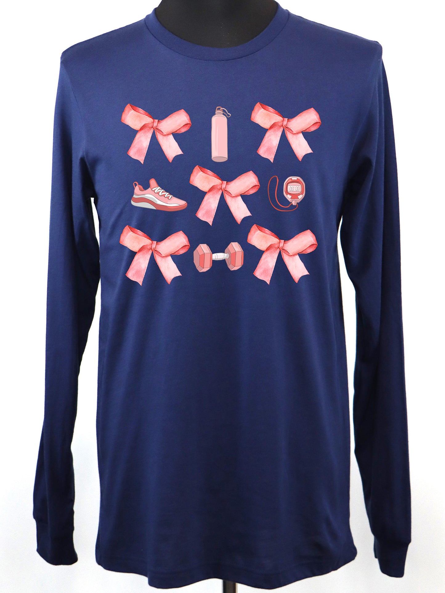 Workout Coquette (pink) LONG SLEEVE TEE- Multiple Colors