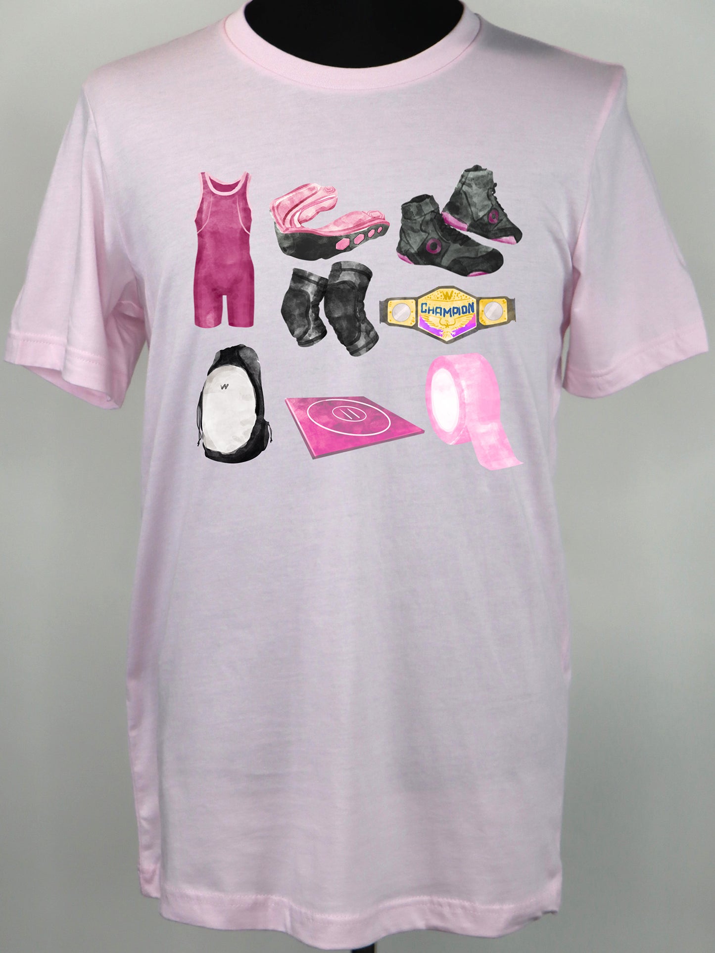 Wrestling Coquette (purple) TEE- Multiple Colors